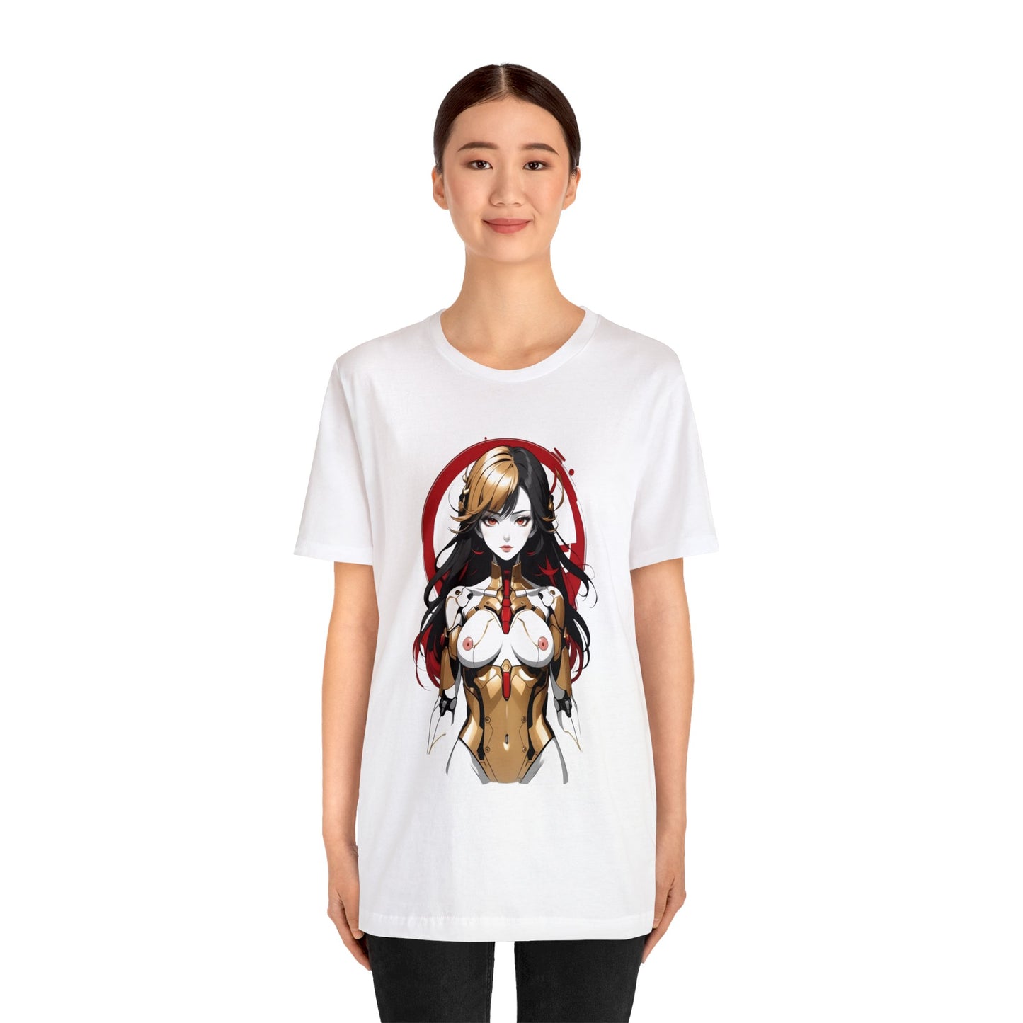 Kǎtōng Piàn - Mecha Girl Collection - Mia - Unisex Jersey Short Sleeve Tee Printify