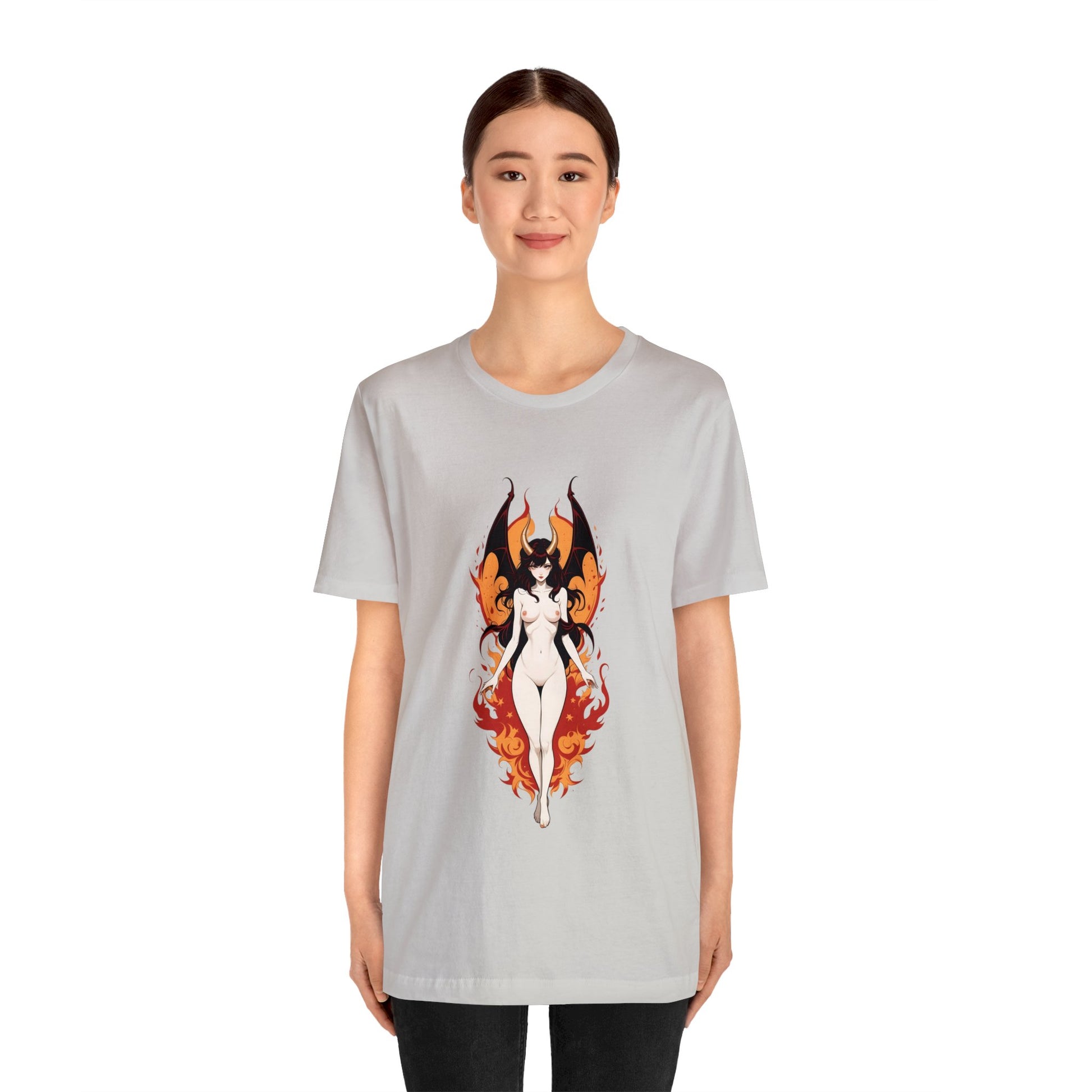 Kǎtōng Piàn - Devil Woman Collection - Akuji - Unisex Jersey Short Sleeve Tee Printify