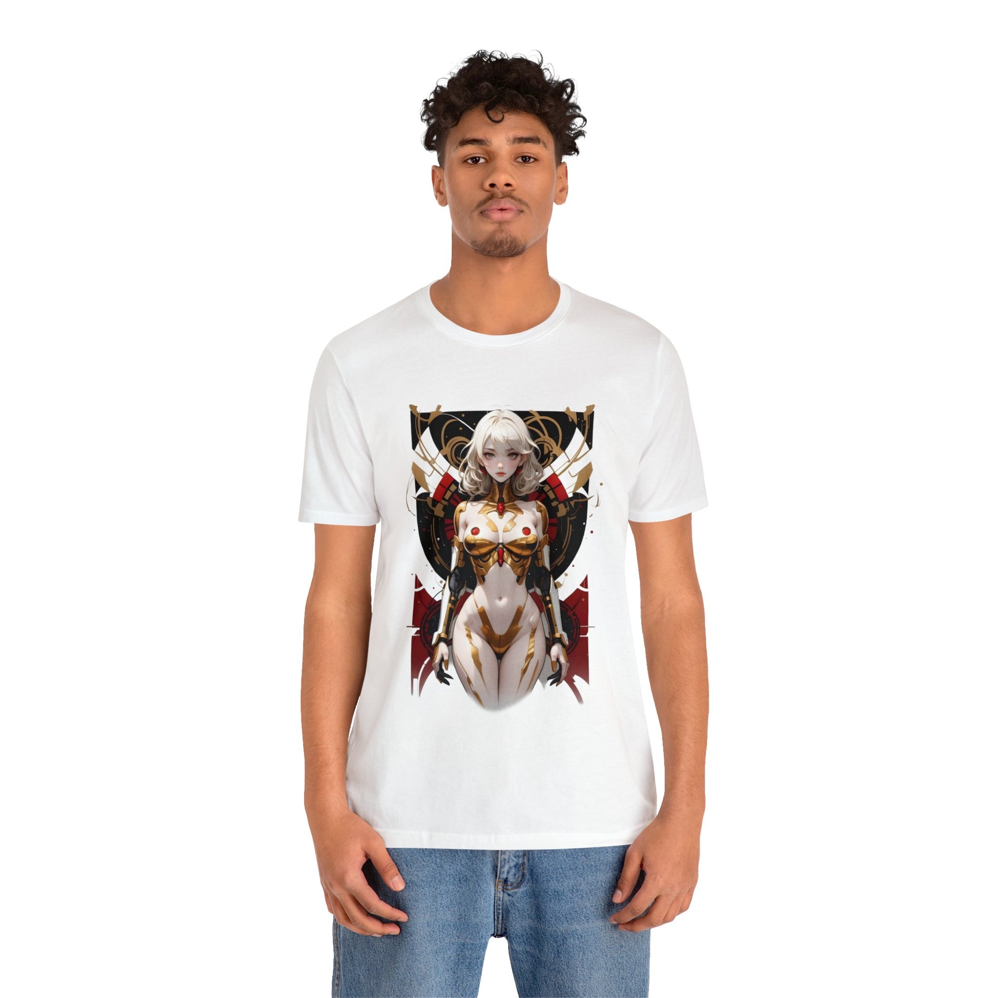 Kǎtōng Piàn - Mecha Girl Collection - Isla - Unisex Jersey Short Sleeve Tee Printify