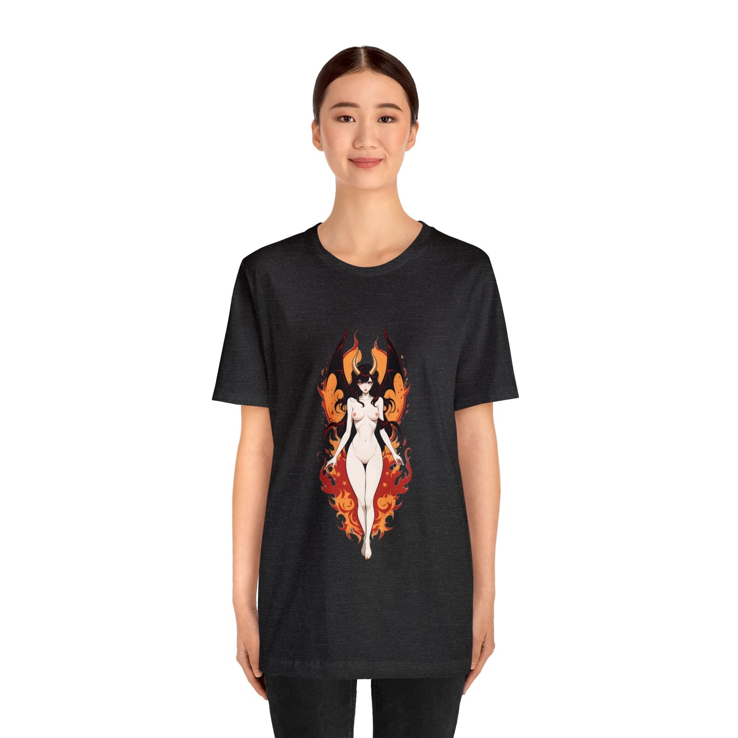 Kǎtōng Piàn - Devil Woman Collection - Akuji - Unisex Jersey Short Sleeve Tee Printify