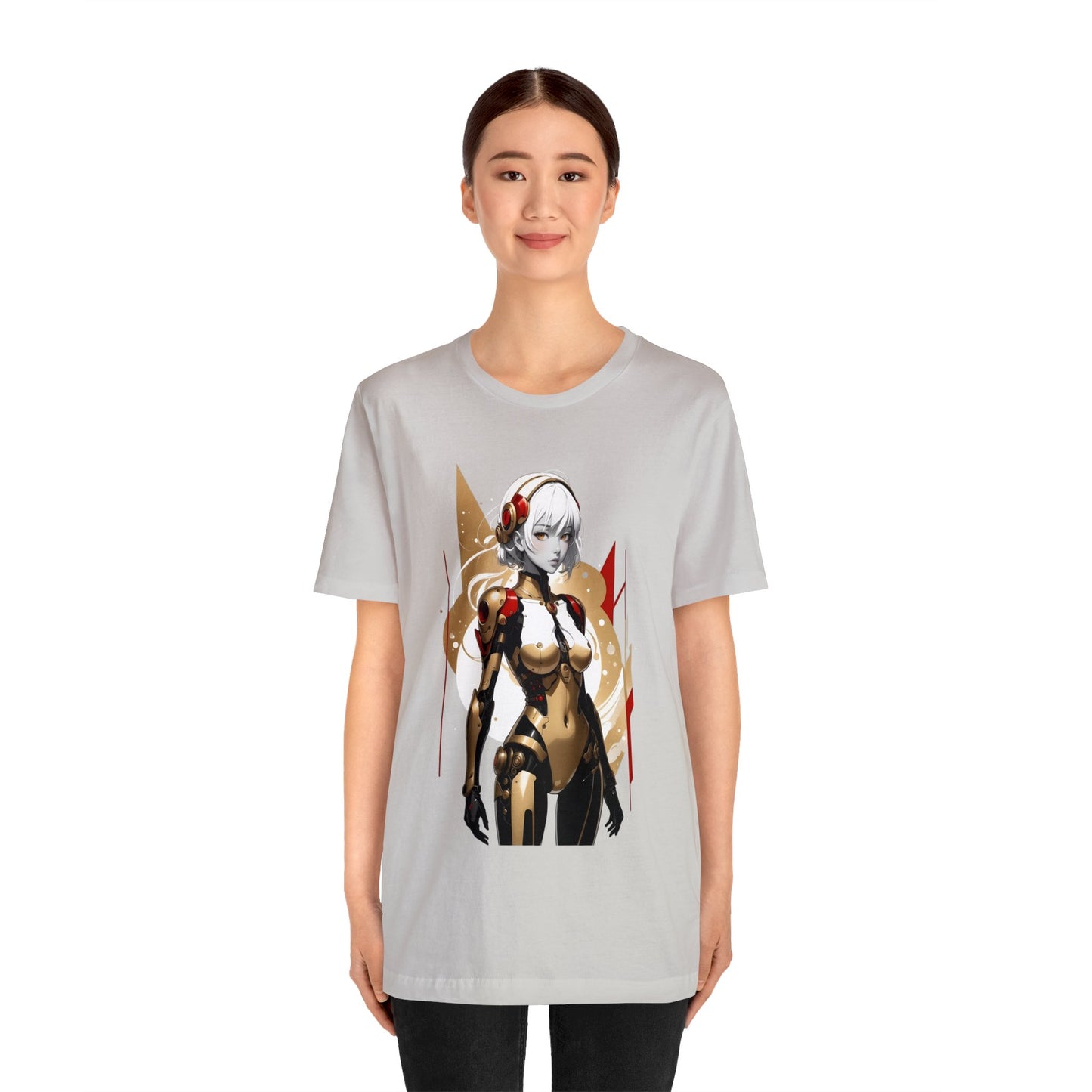 Kǎtōng Piàn - Mecha Girl Collection - Ella - Unisex Jersey Short Sleeve Tee Printify