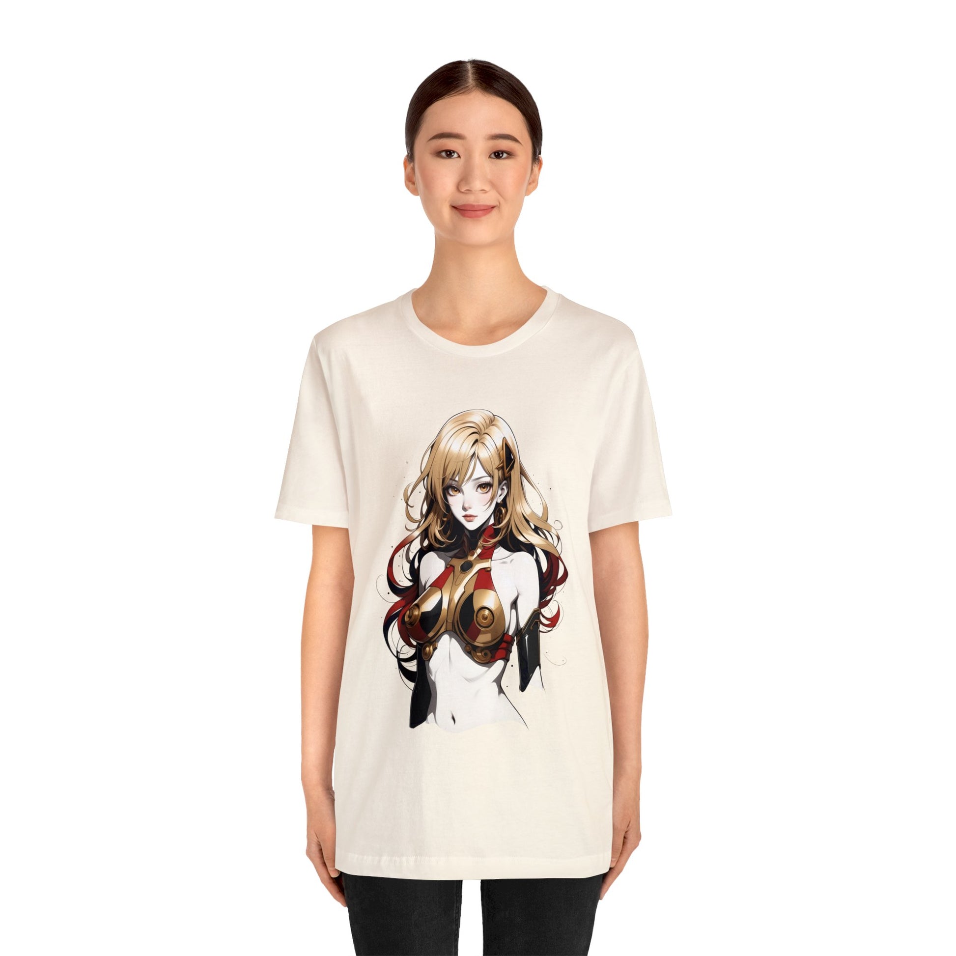 Kǎtōng Piàn - Mecha Girl Collection - Evelyn - Unisex Jersey Short Sleeve Tee Printify
