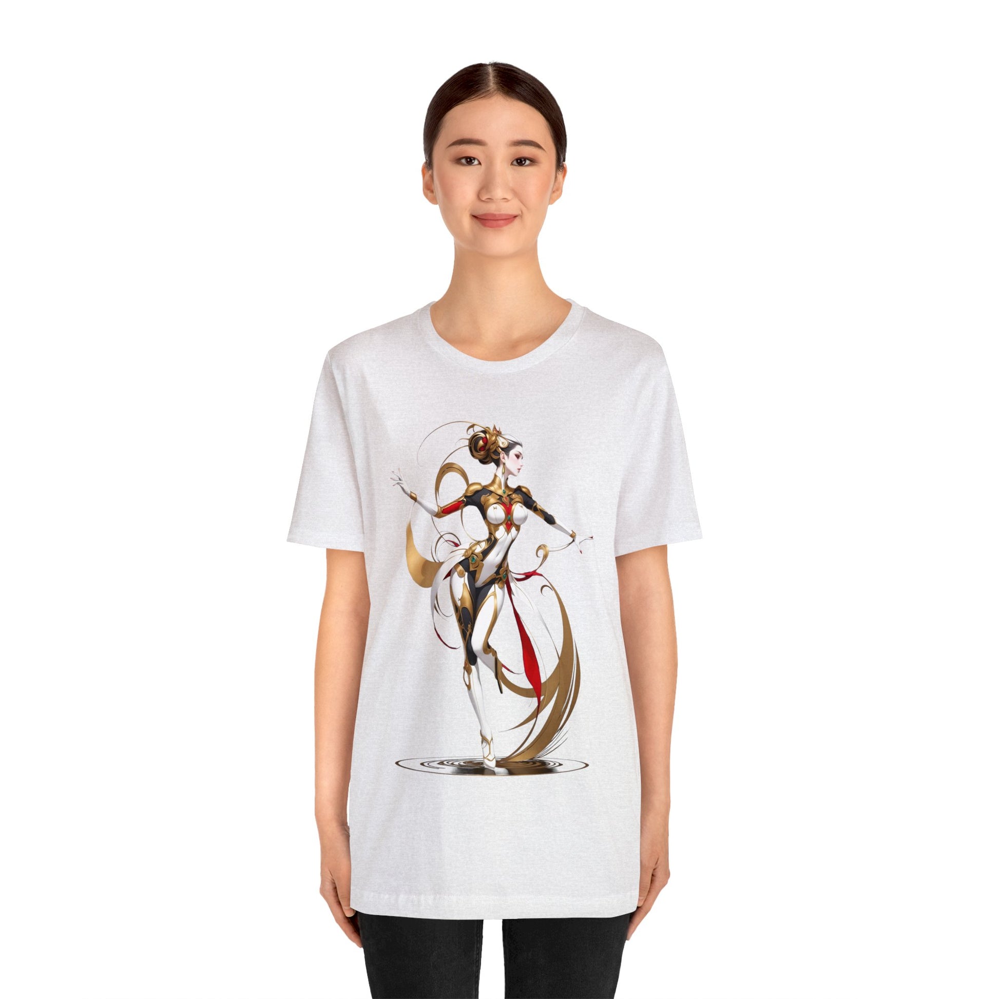 Kǎtōng Piàn - Mecha Girl Collection - Harper - Unisex Jersey Short Sleeve Tee Printify