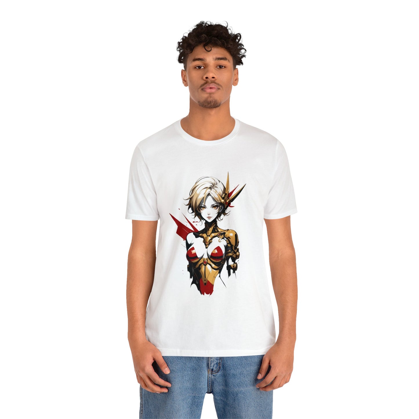 Kǎtōng Piàn - Mecha Girl Collection - Scarlett - Unisex Jersey Short Sleeve Tee Printify