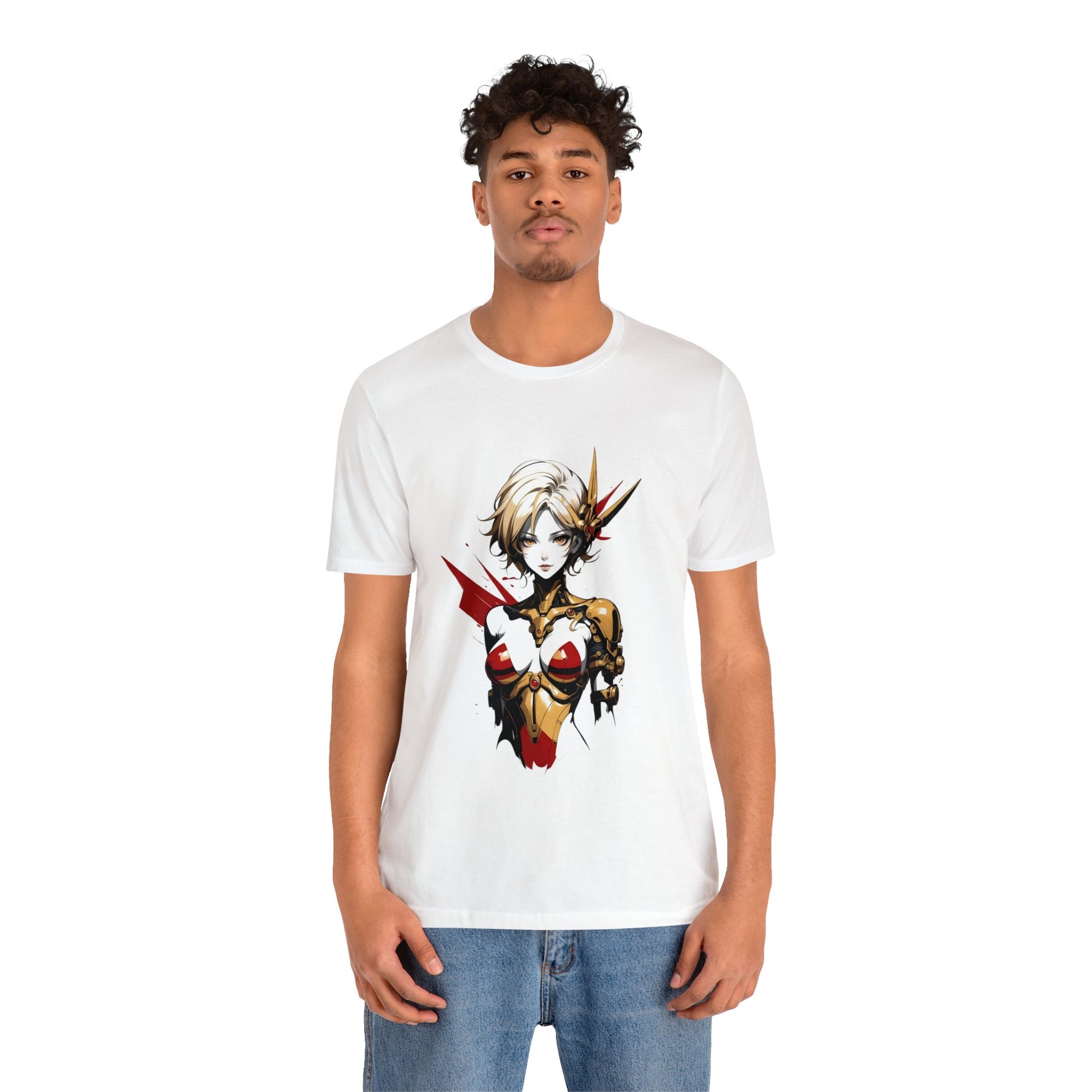 Kǎtōng Piàn - Mecha Girl Collection - Scarlett - Unisex Jersey Short Sleeve Tee Printify