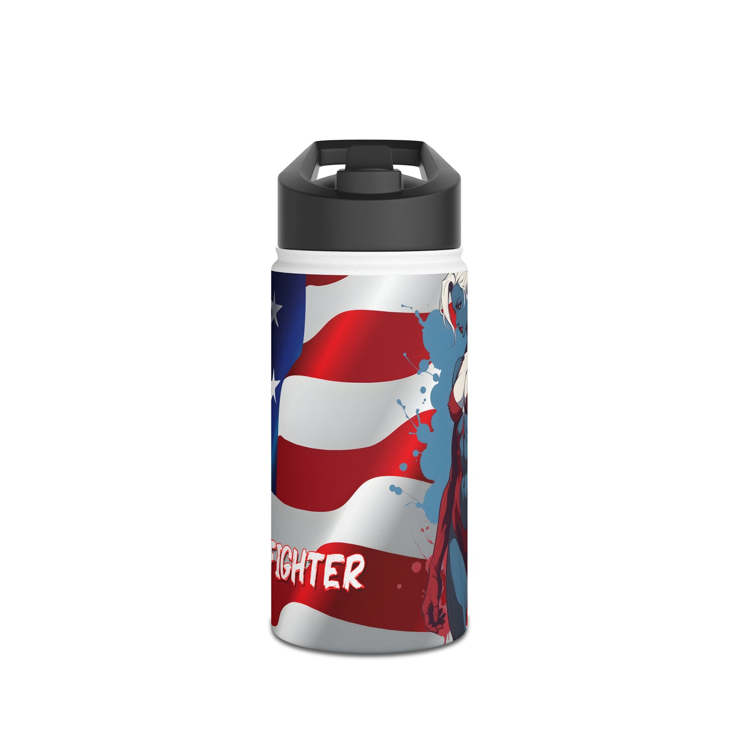 Kǎtōng Piàn - Prized Fighter Collection - America - 008 - Stainless Steel Water Bottle, Standard Lid - Verdine Daniels