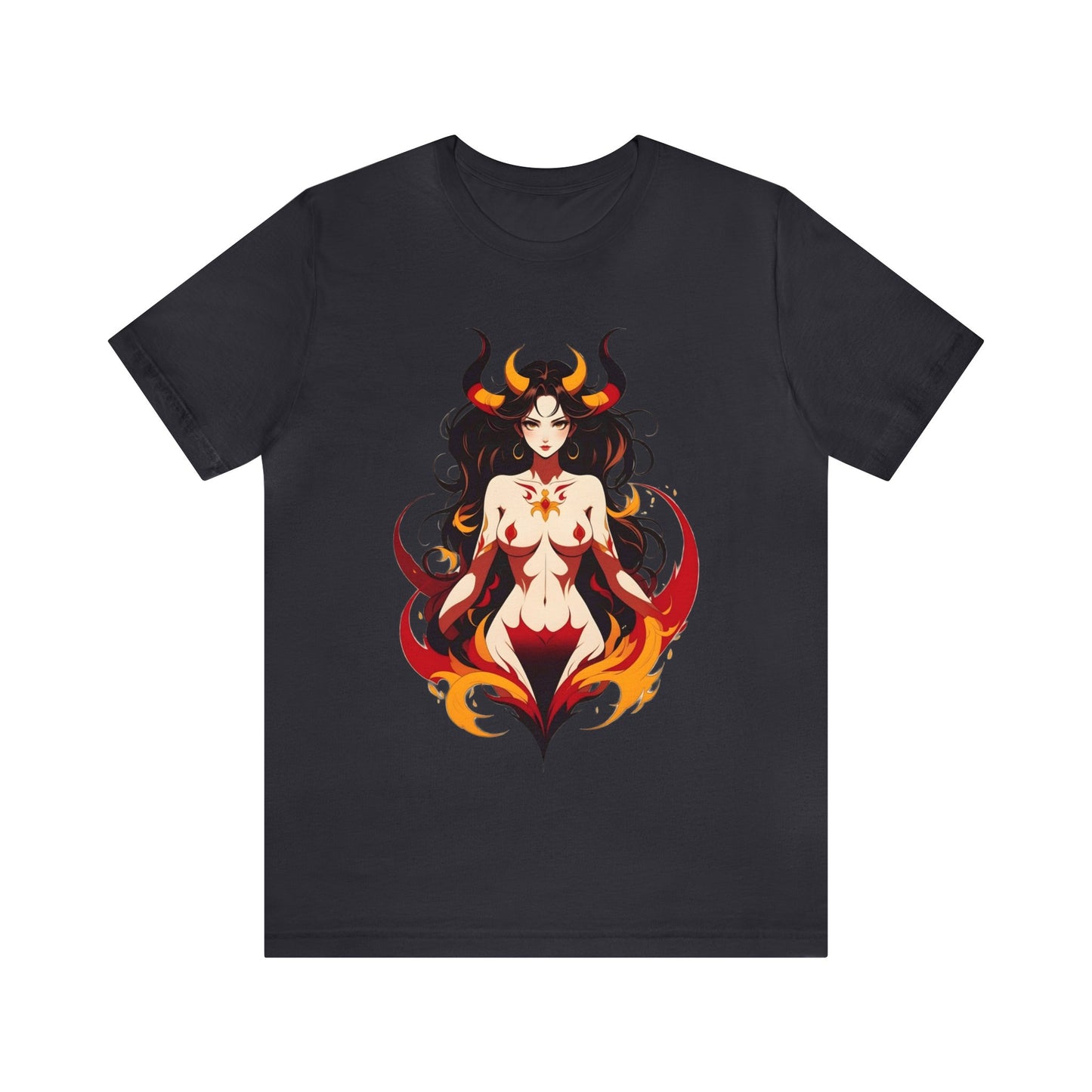 Kǎtōng Piàn - Devil Woman Collection - Ember - Unisex Jersey Short Sleeve Tee Printify