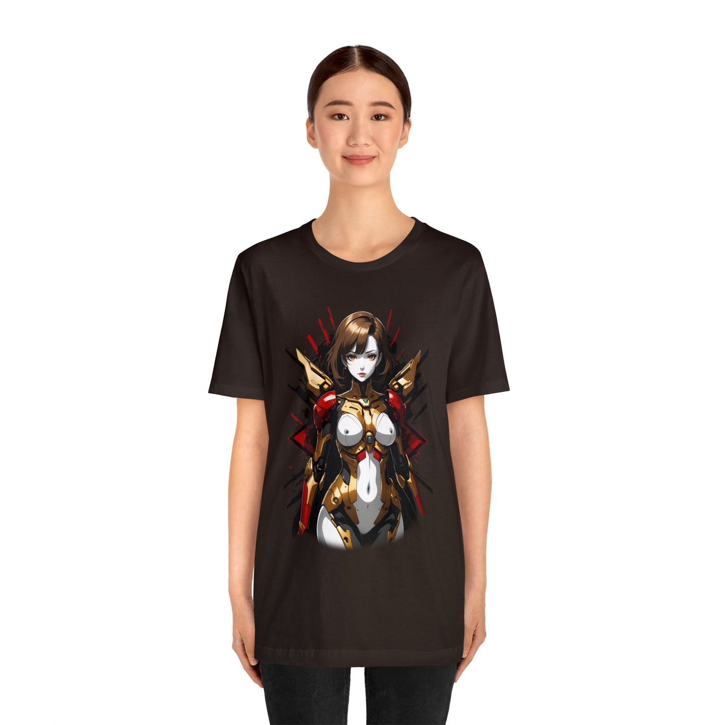 Kǎtōng Piàn - Mecha Girl Collection - Nova - Unisex Jersey Short Sleeve Tee Printify