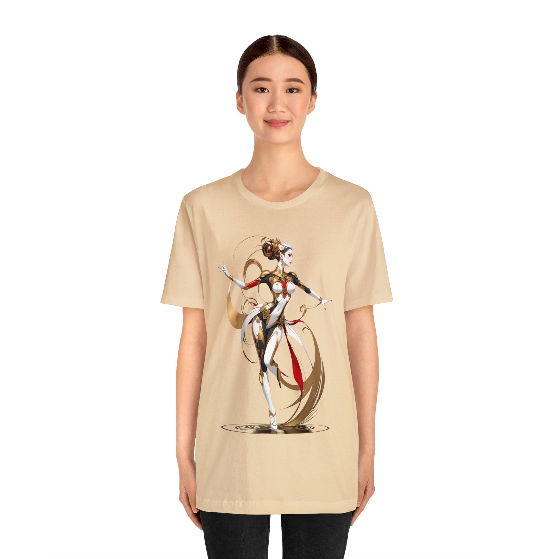 Kǎtōng Piàn - Mecha Girl Collection - Harper - Unisex Jersey Short Sleeve Tee Printify