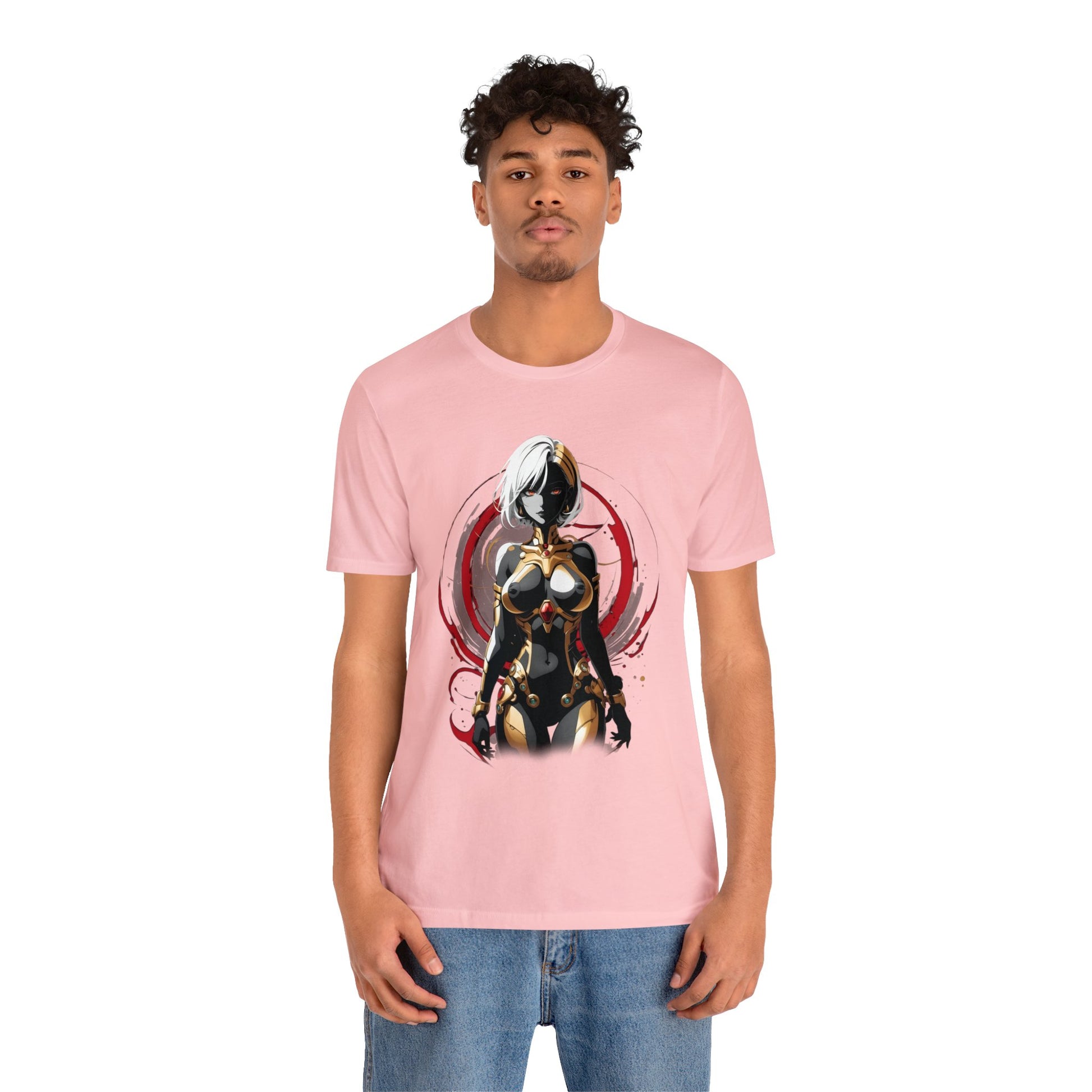 Kǎtōng Piàn - Mecha Girl Collection - Layla - Unisex Jersey Short Sleeve Tee Printify