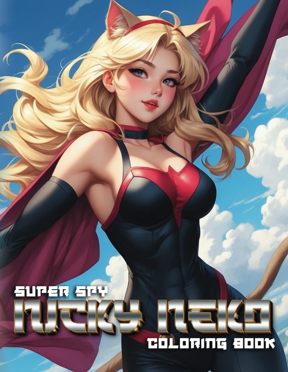 Super Spy Nicky Neko Coloring Book: 80 Bold and Distinctive Illustrations to Color Verdine Daniels