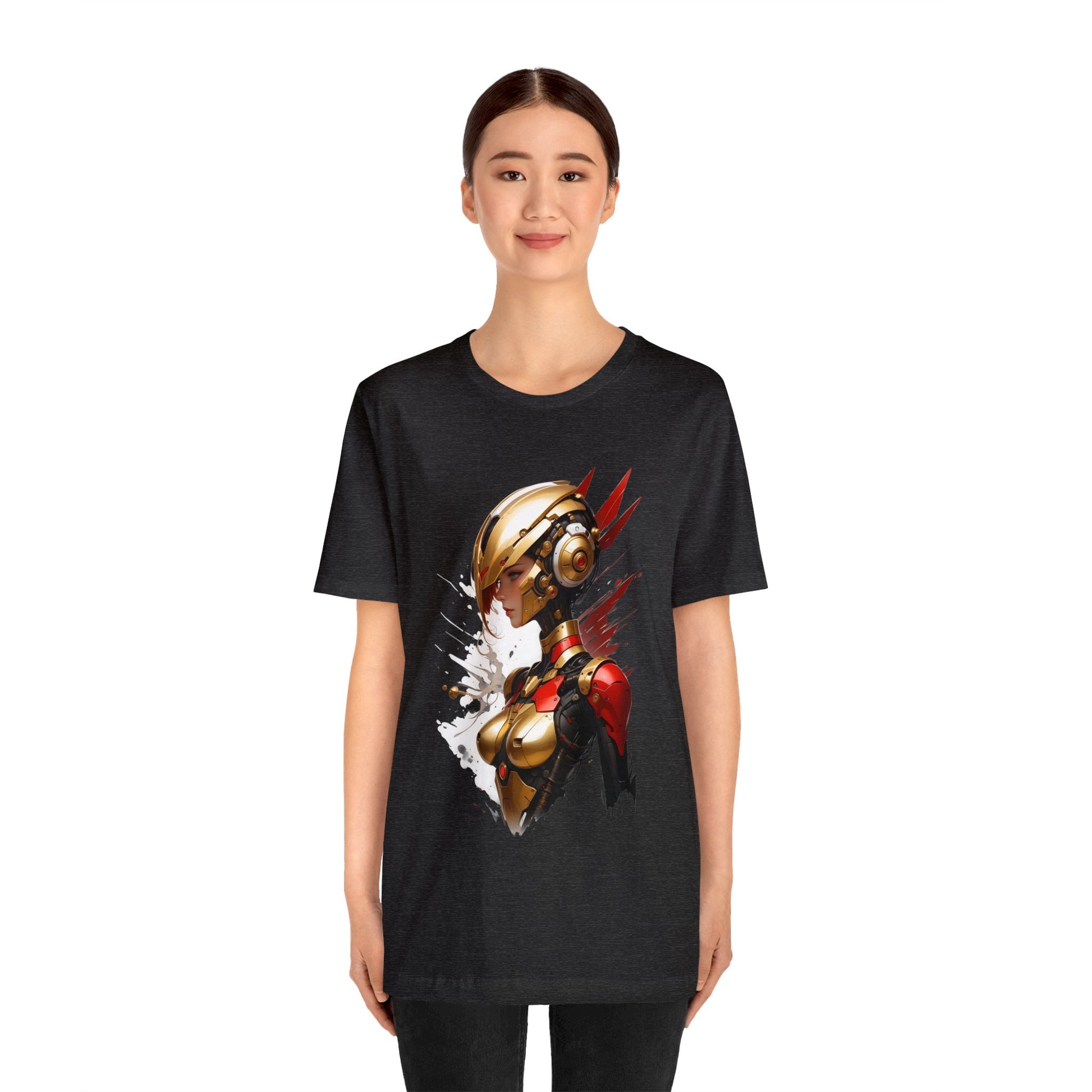 Kǎtōng Piàn - Mecha Girl Collection - Isabella - Unisex Jersey Short Sleeve Tee Printify