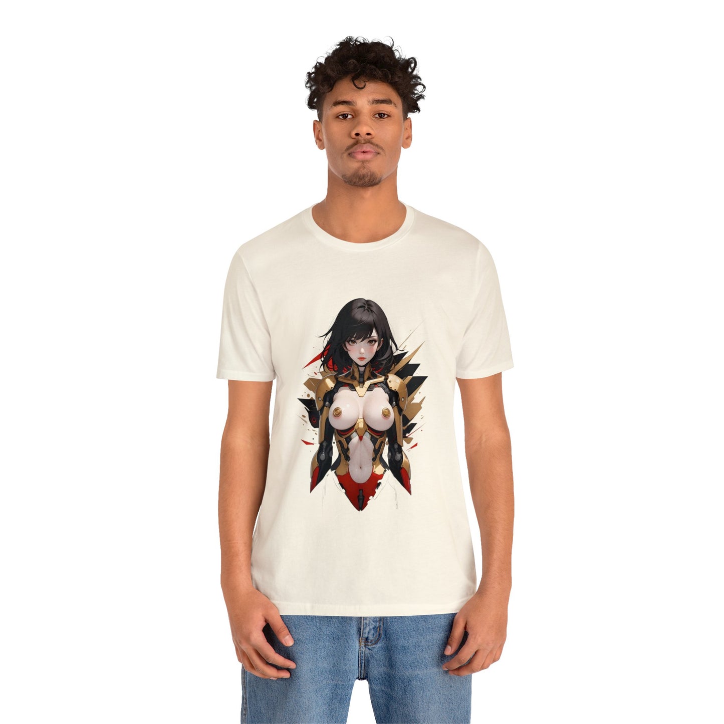 Kǎtōng Piàn - Mecha Girl Collection - Anna - Unisex Jersey Short Sleeve Tee Printify