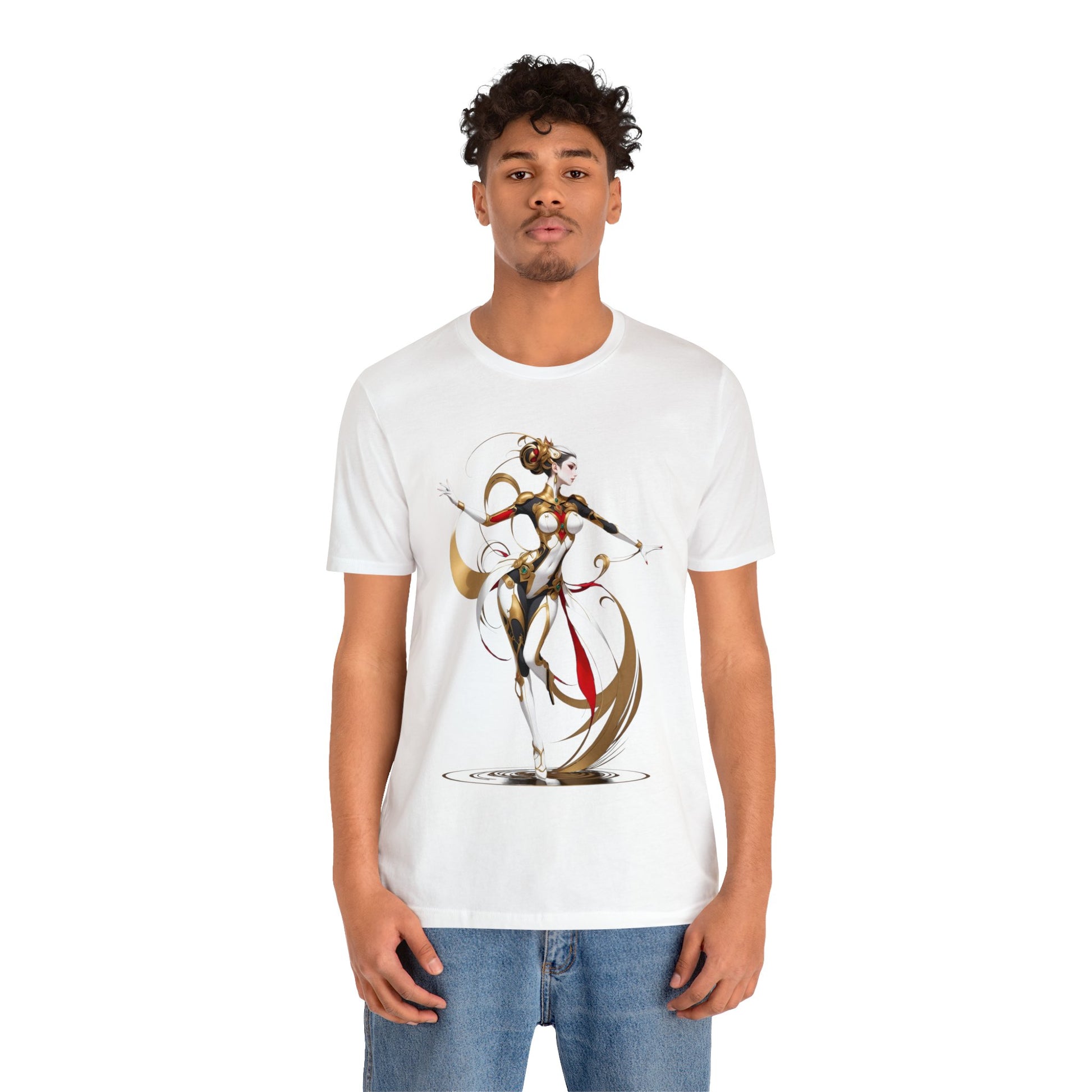 Kǎtōng Piàn - Mecha Girl Collection - Harper - Unisex Jersey Short Sleeve Tee Printify