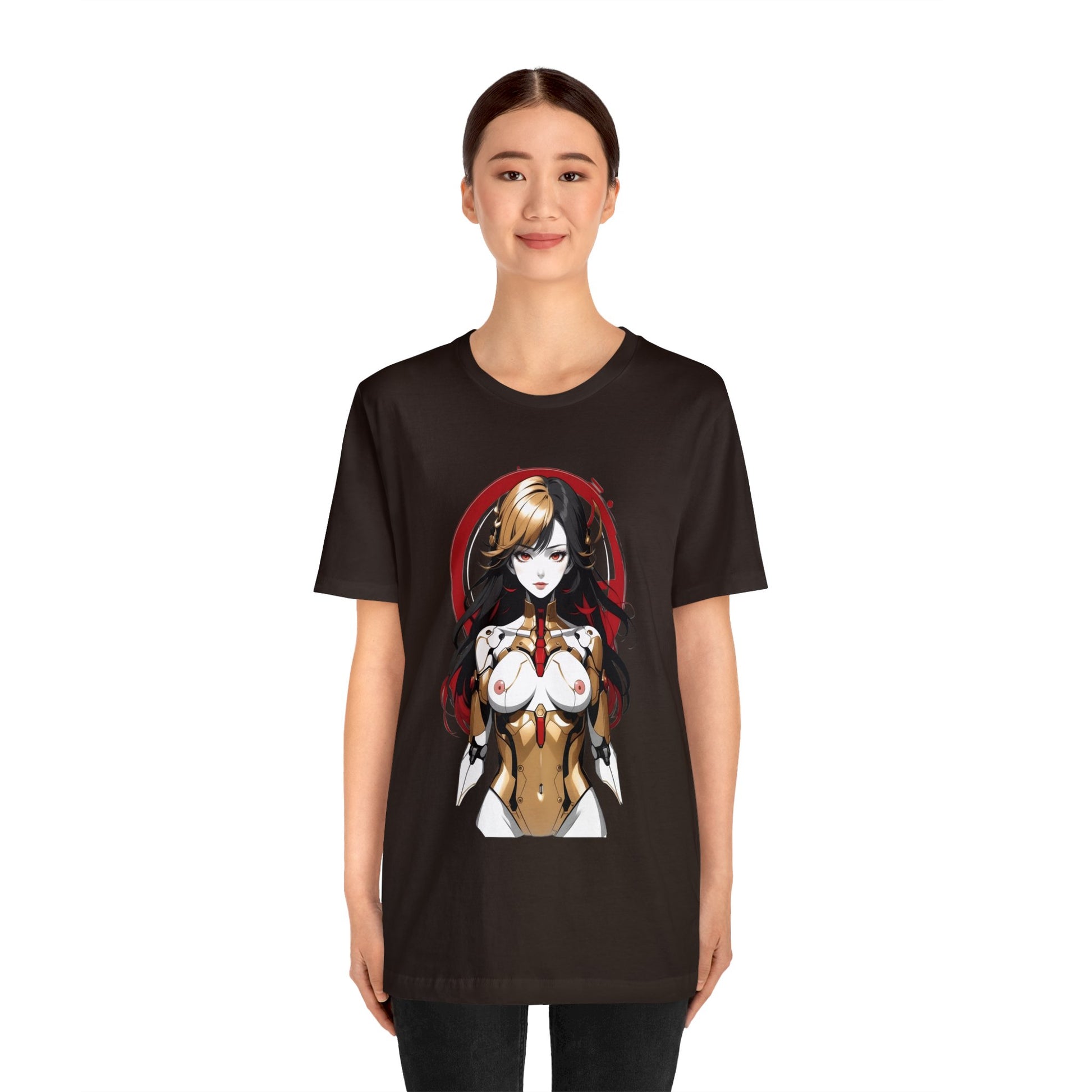 Kǎtōng Piàn - Mecha Girl Collection - Mia - Unisex Jersey Short Sleeve Tee Printify