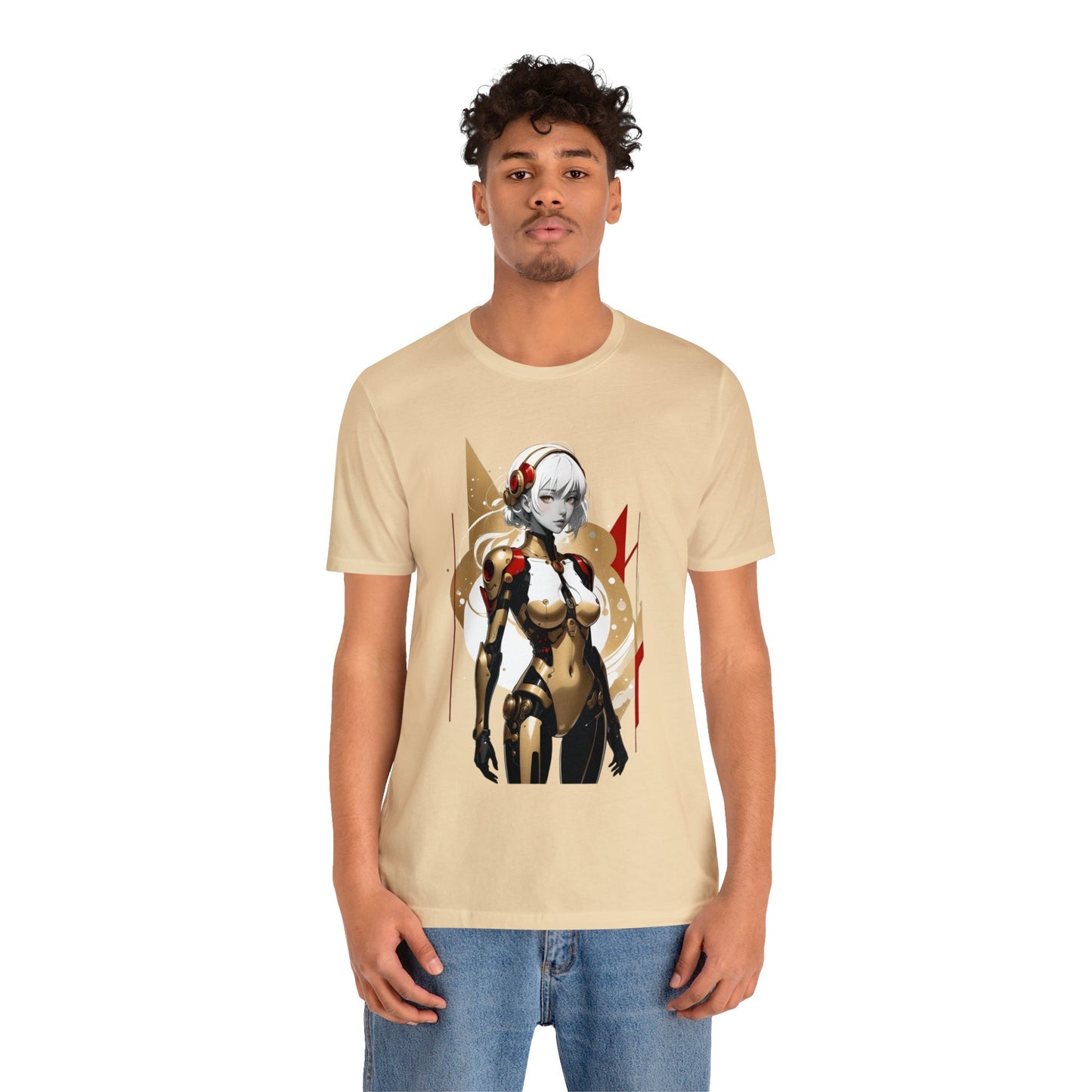 Kǎtōng Piàn - Mecha Girl Collection - Ella - Unisex Jersey Short Sleeve Tee Printify