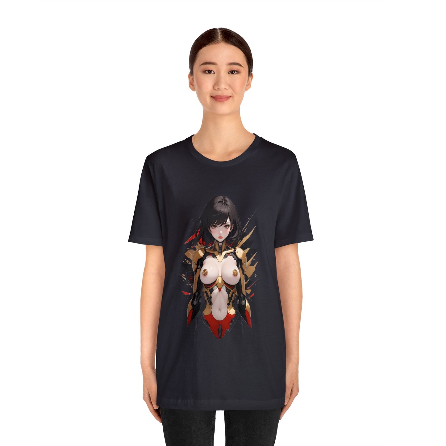 Kǎtōng Piàn - Mecha Girl Collection - Anna - Unisex Jersey Short Sleeve Tee Printify