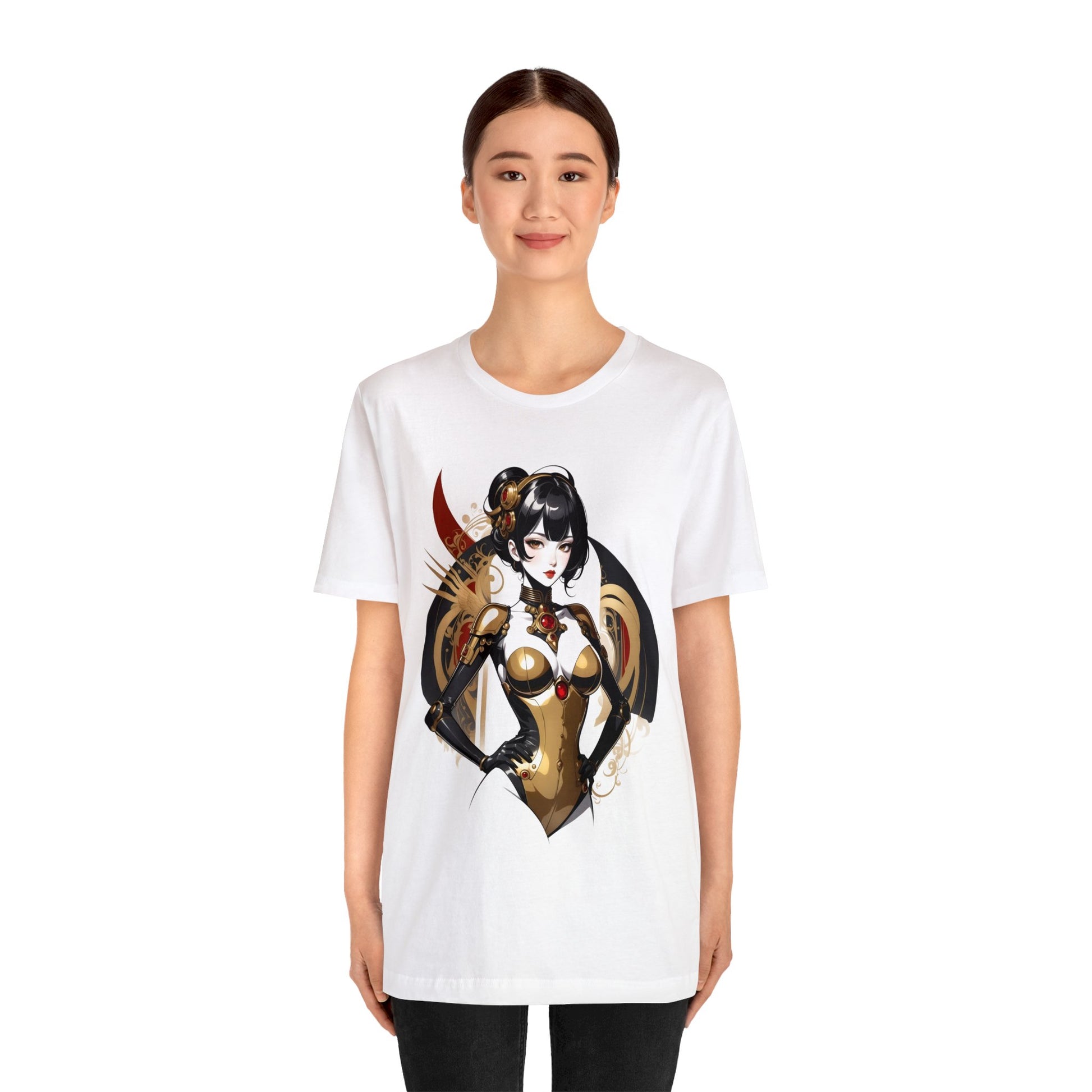 Kǎtōng Piàn - Mecha Girl Collection - Olivia - Unisex Jersey Short Sleeve Tee Printify