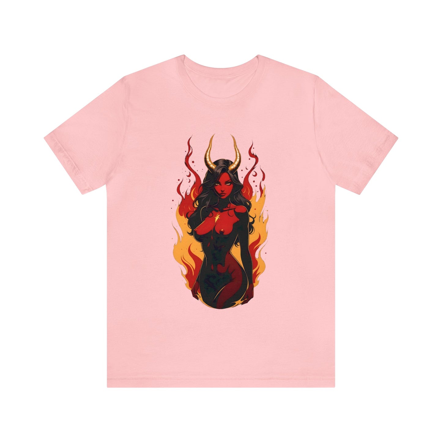 Kǎtōng Piàn - Devil Woman Collection - Ebony - Unisex Jersey Short Sleeve Tee Printify