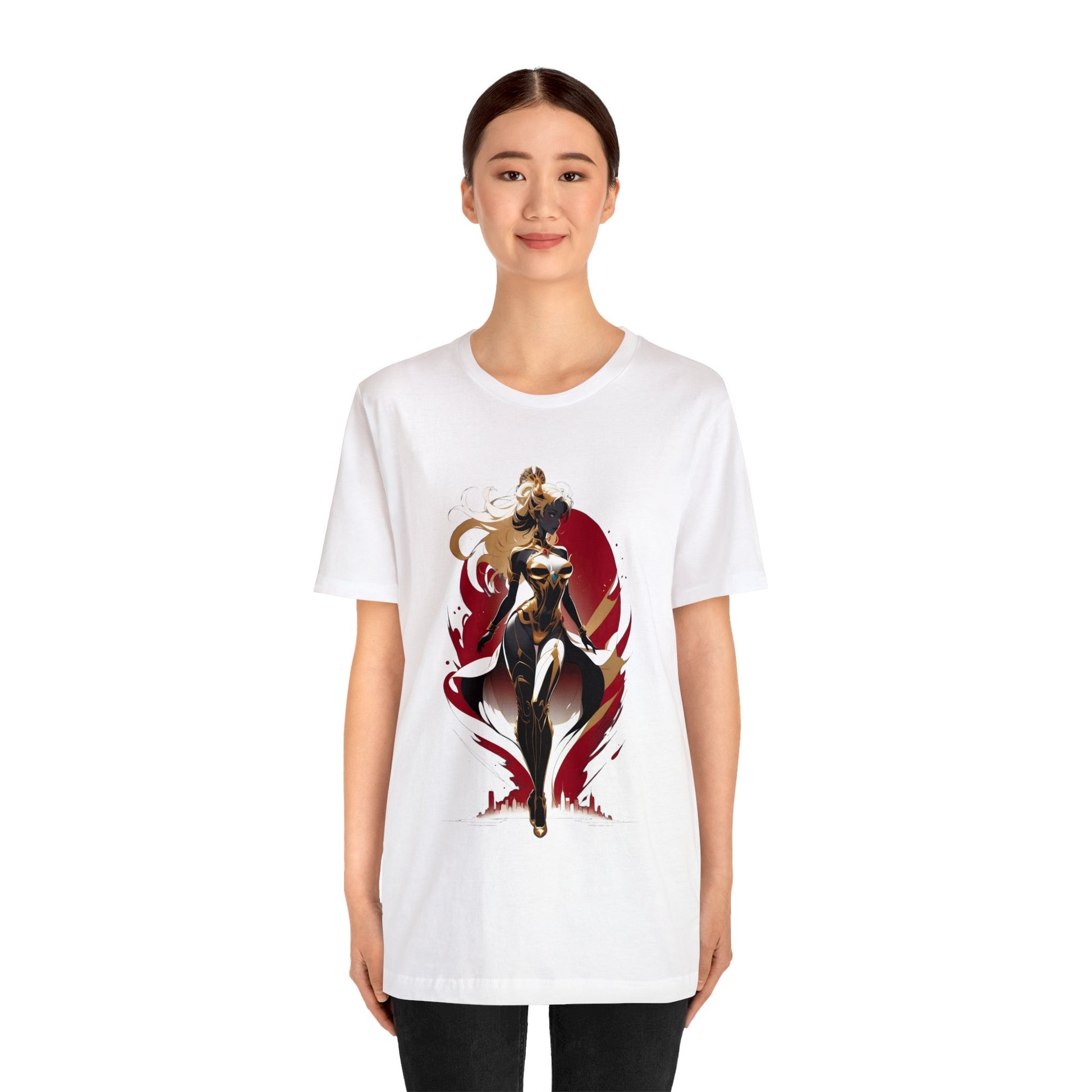 Kǎtōng Piàn - Mecha Girl Collection - Lucy - Unisex Jersey Short Sleeve Tee Printify