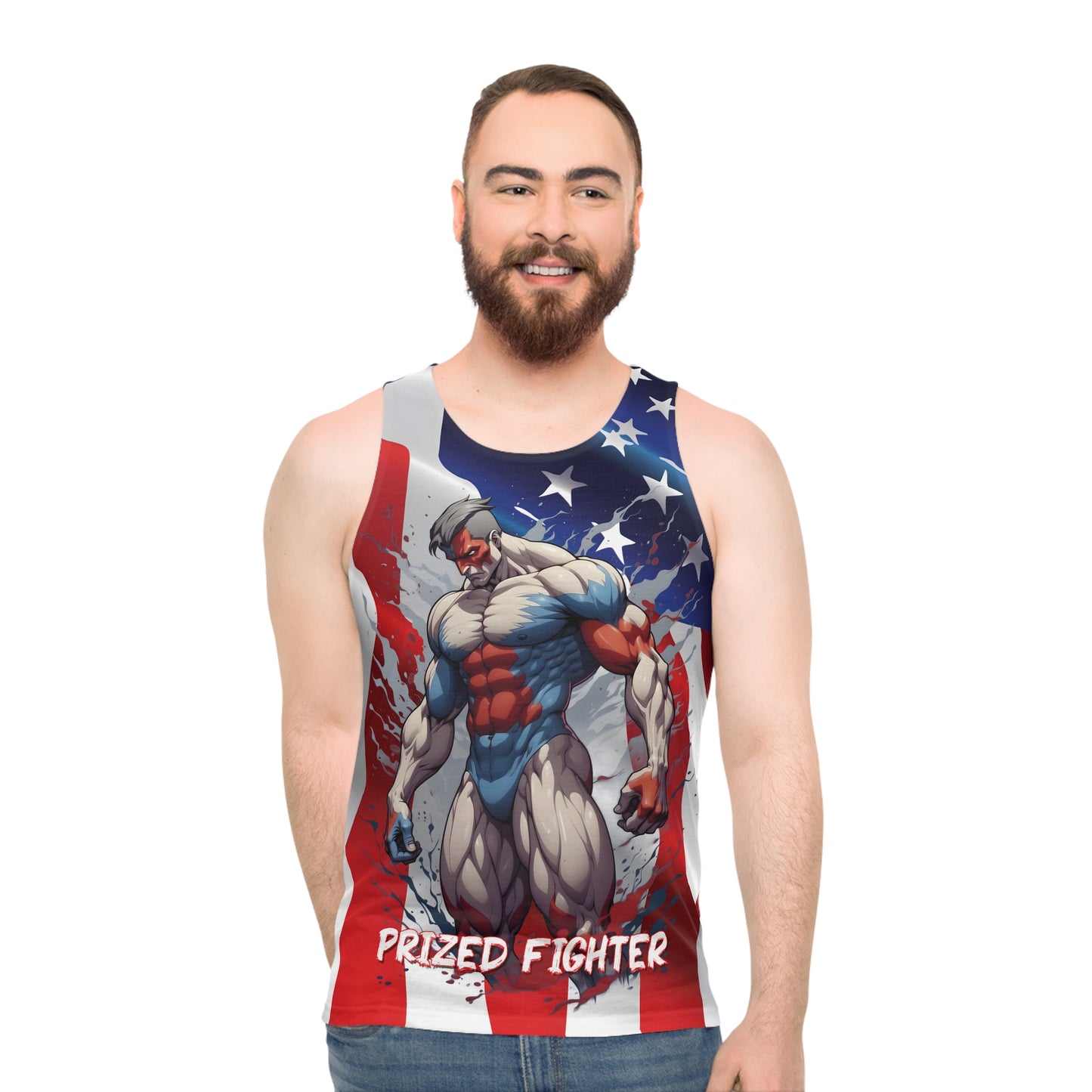 Kǎtōng Piàn - Prized Fighter Collection - America - 006 - Unisex Tank Top - Verdine Daniels