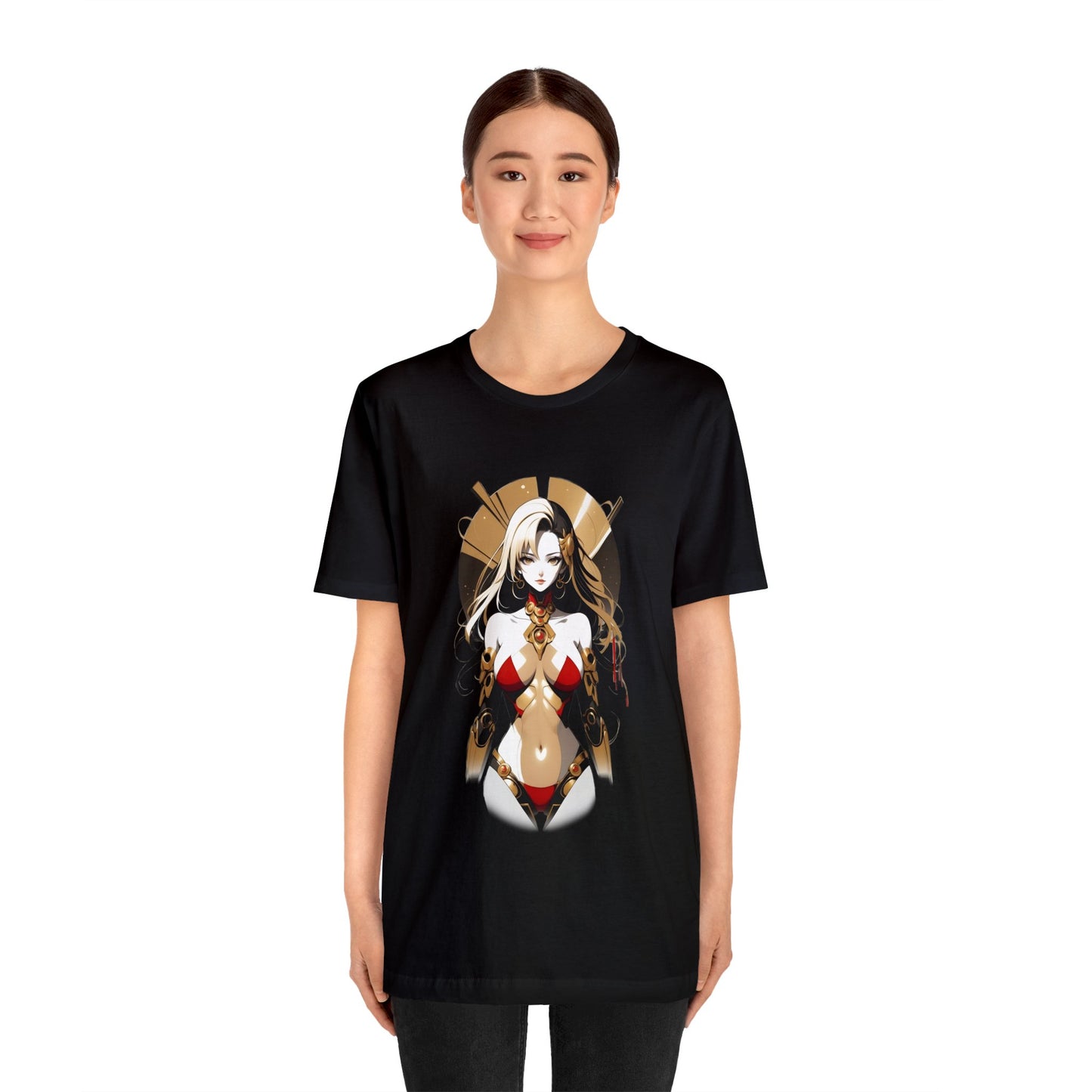 Kǎtōng Piàn - Mecha Girl Collection - Eleanor - Unisex Jersey Short Sleeve Tee Printify