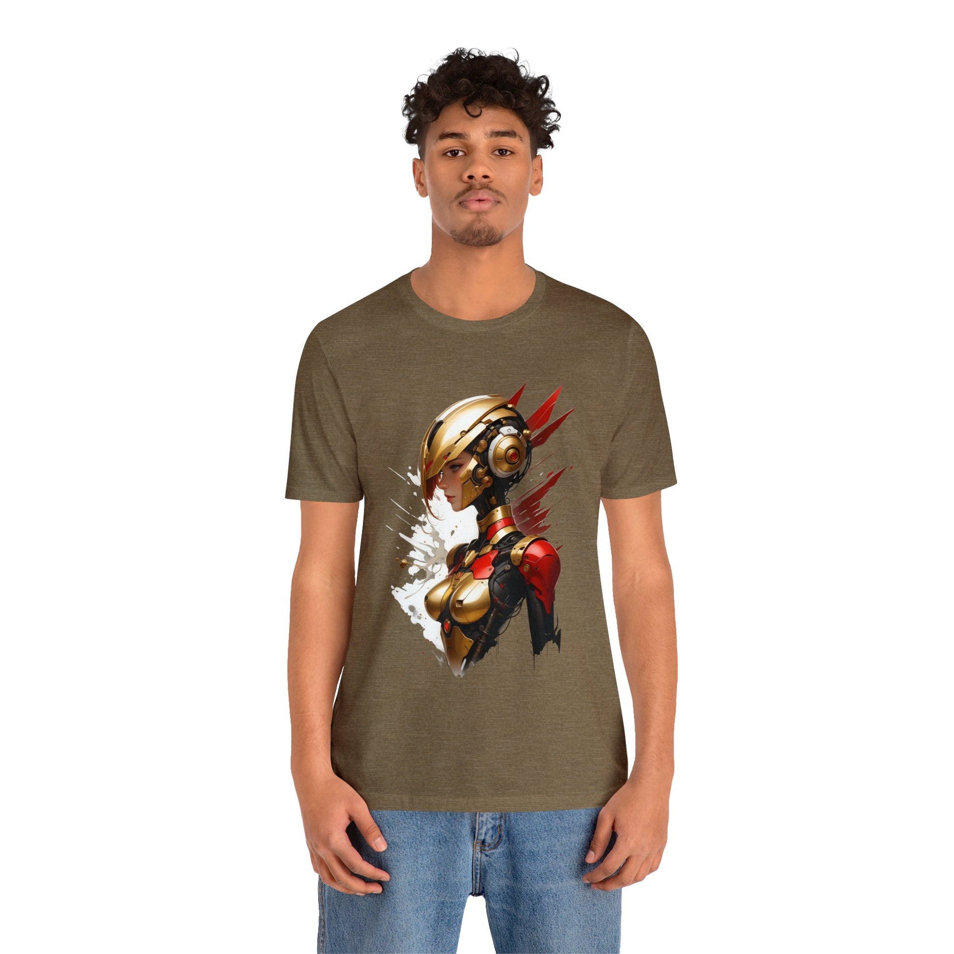 Kǎtōng Piàn - Mecha Girl Collection - Isabella - Unisex Jersey Short Sleeve Tee Printify