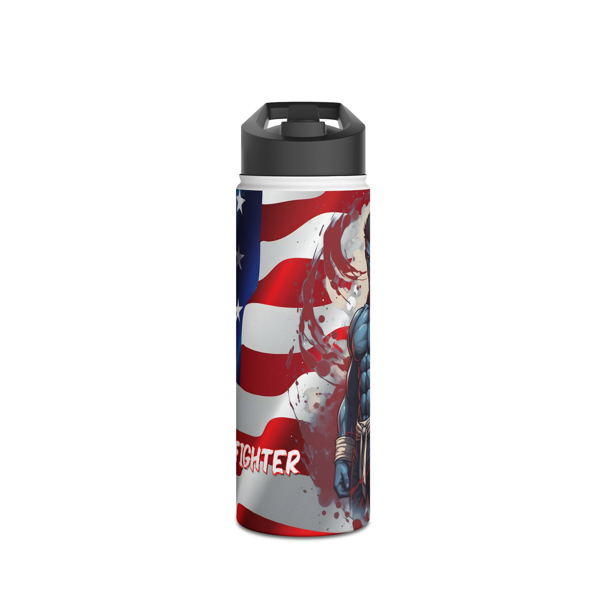 Kǎtōng Piàn - Prized Fighter Collection - America - 010 - Stainless Steel Water Bottle, Standard Lid - Verdine Daniels