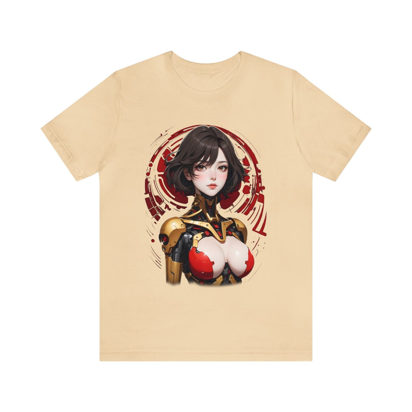 Kǎtōng Piàn - Mecha Girl Collection - Willow - Unisex Jersey Short Sleeve Tee Printify