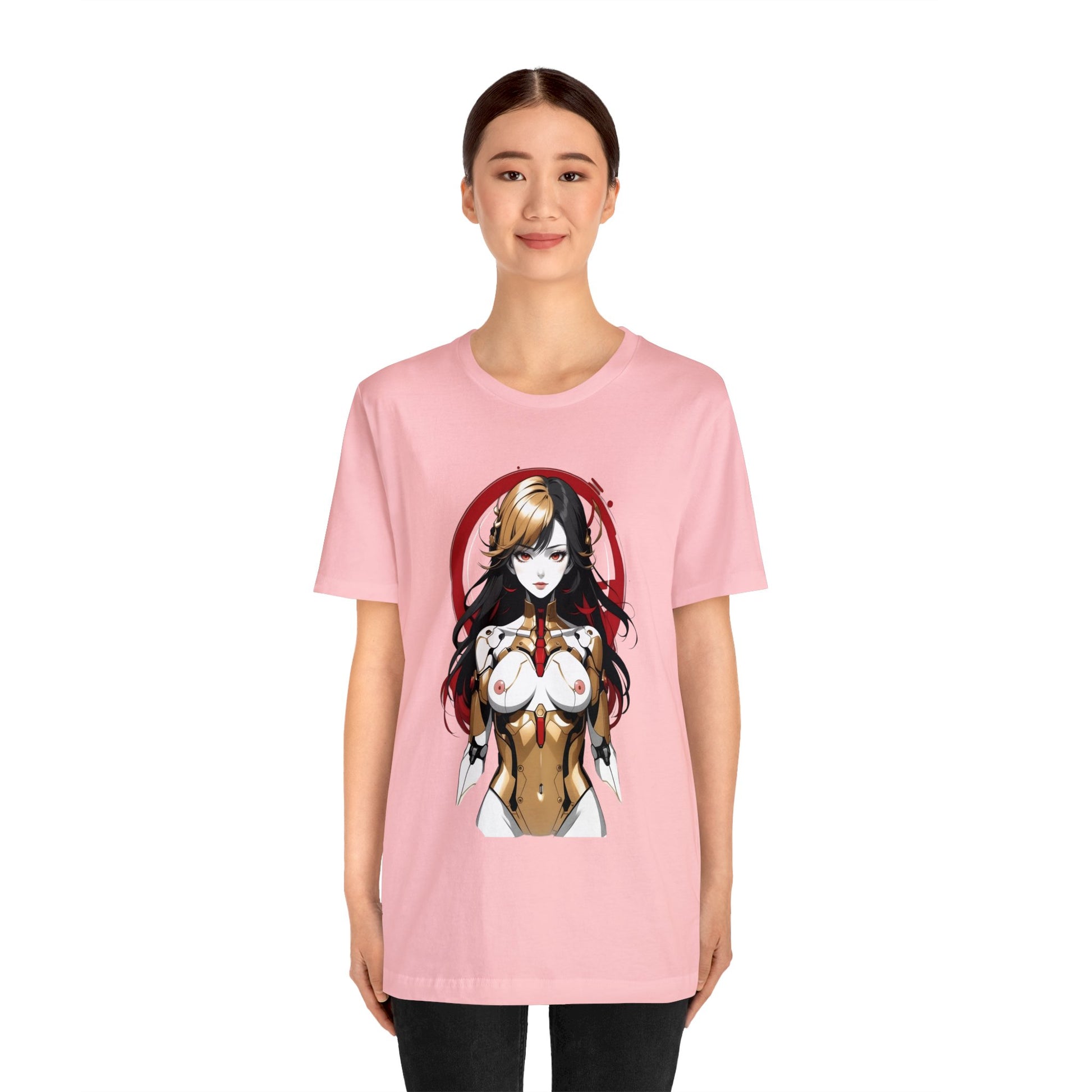 Kǎtōng Piàn - Mecha Girl Collection - Mia - Unisex Jersey Short Sleeve Tee Printify