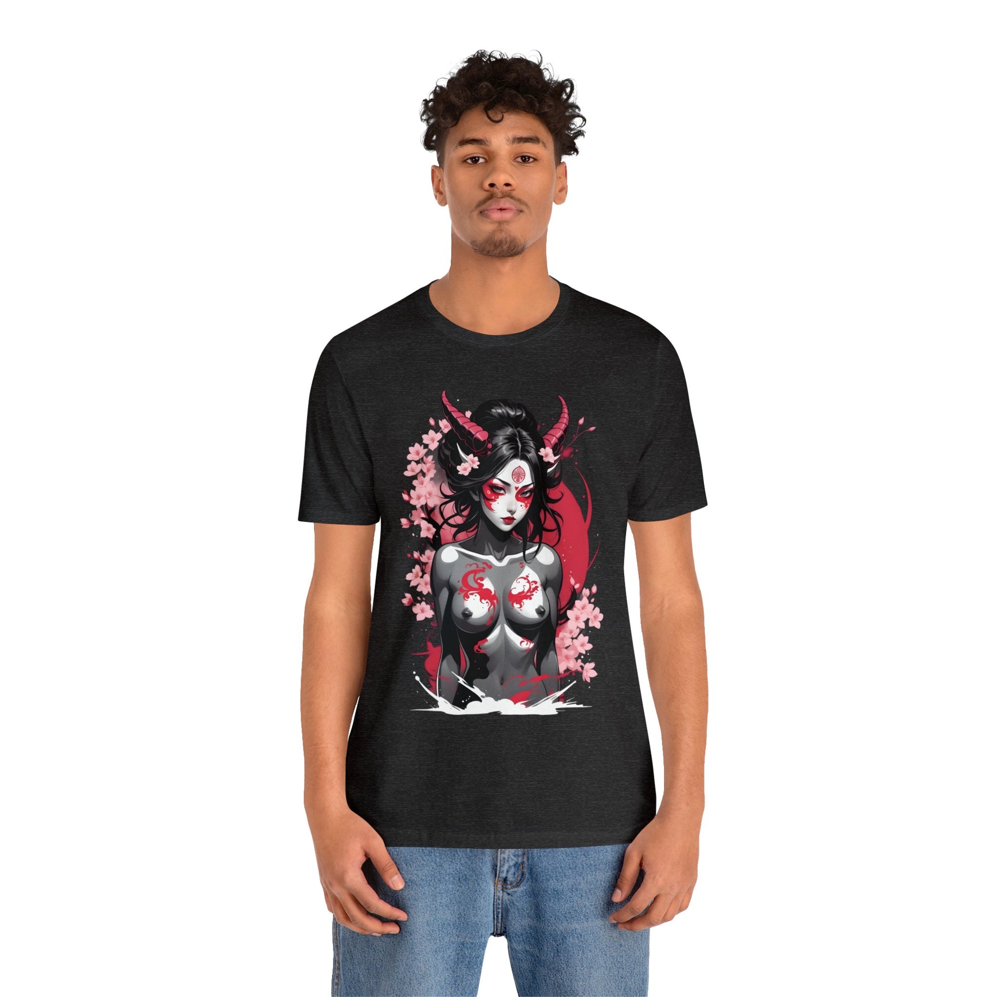 Kǎtōng Piàn - Oni Collection - Abyzou - Unisex Jersey Short Sleeve Tee Printify