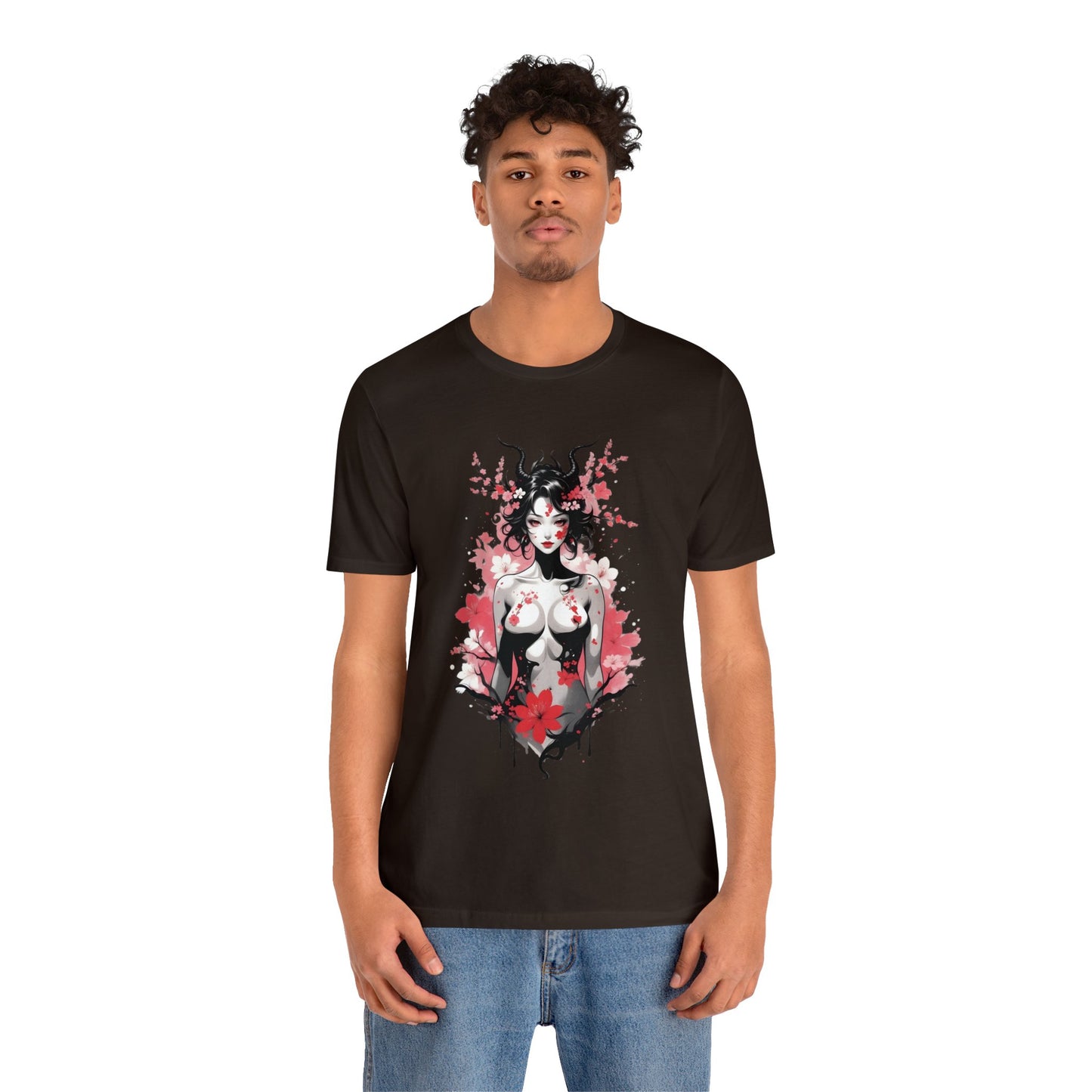 Kǎtōng Piàn - Oni Collection - Hannya - Unisex Jersey Short Sleeve Tee Printify