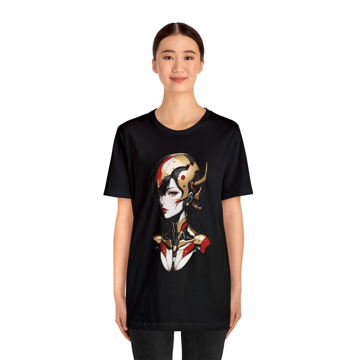 Kǎtōng Piàn - Mecha Girl Collection - Aurora - Unisex Jersey Short Sleeve Tee Printify