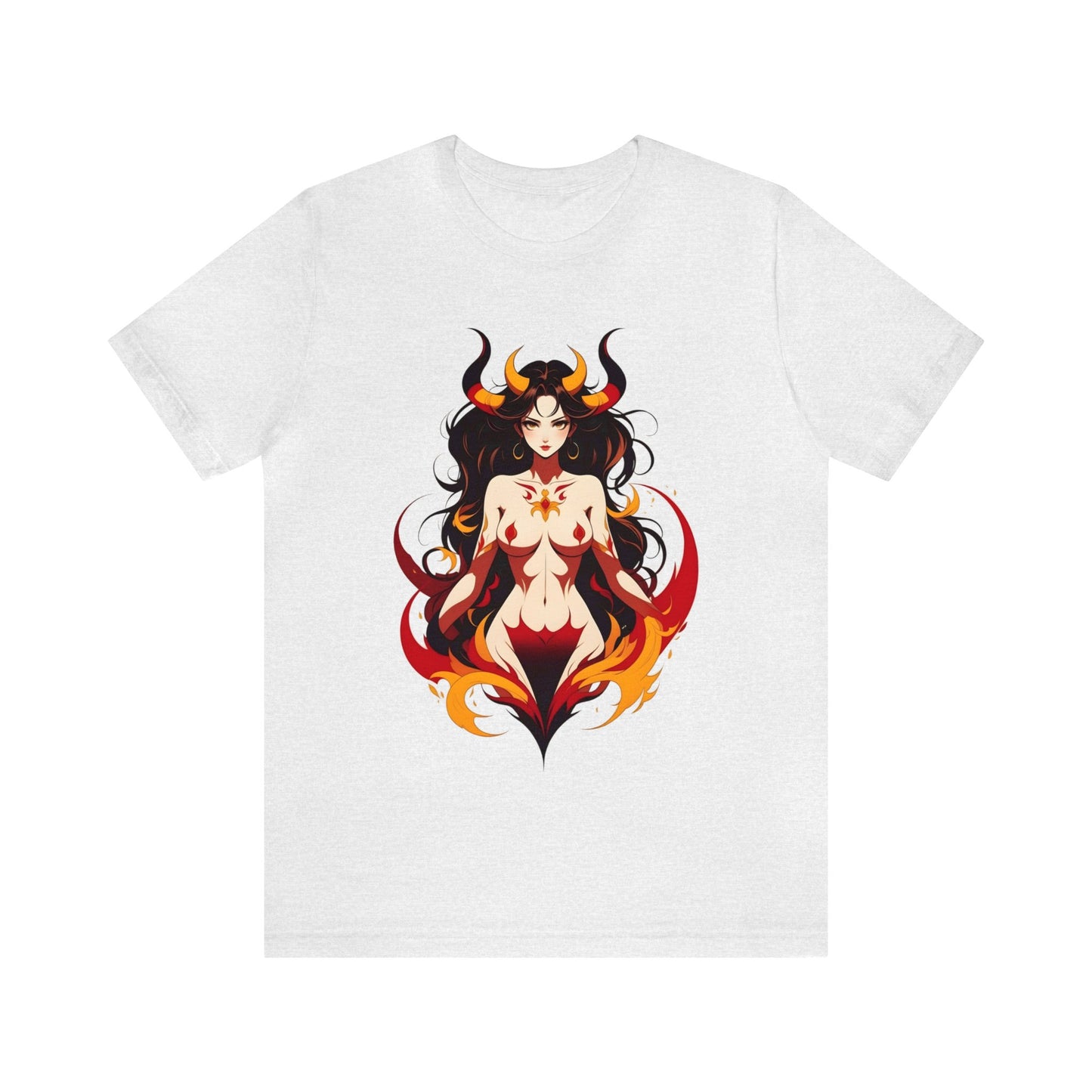 Kǎtōng Piàn - Devil Woman Collection - Ember - Unisex Jersey Short Sleeve Tee Printify