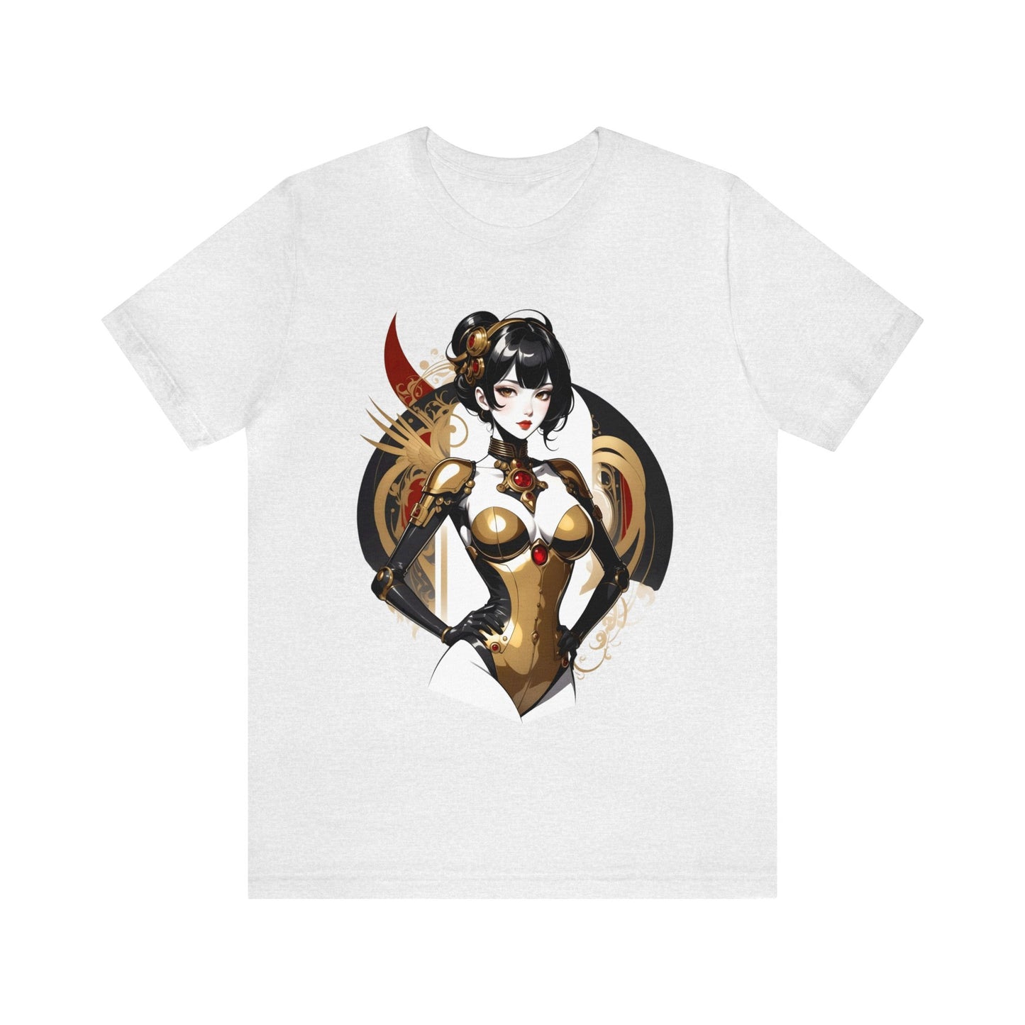 Kǎtōng Piàn - Mecha Girl Collection - Olivia - Unisex Jersey Short Sleeve Tee Printify