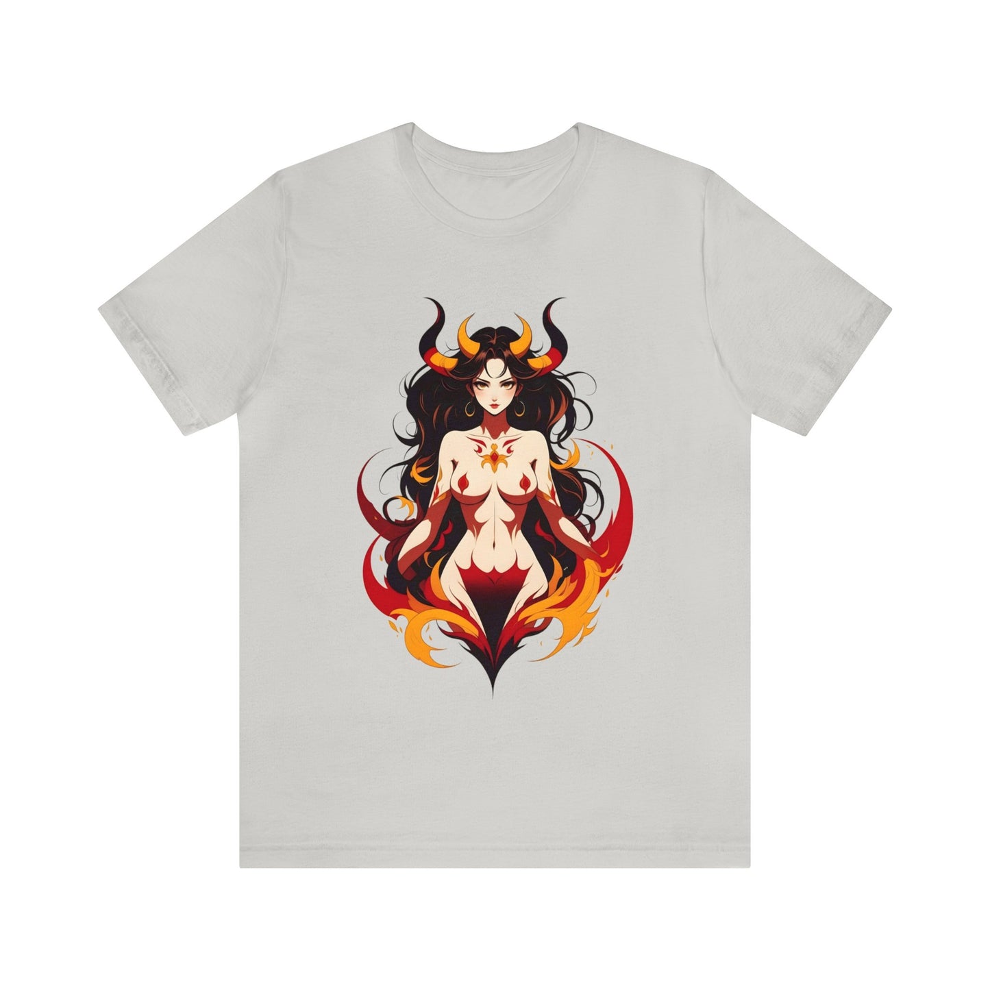 Kǎtōng Piàn - Devil Woman Collection - Ember - Unisex Jersey Short Sleeve Tee Printify
