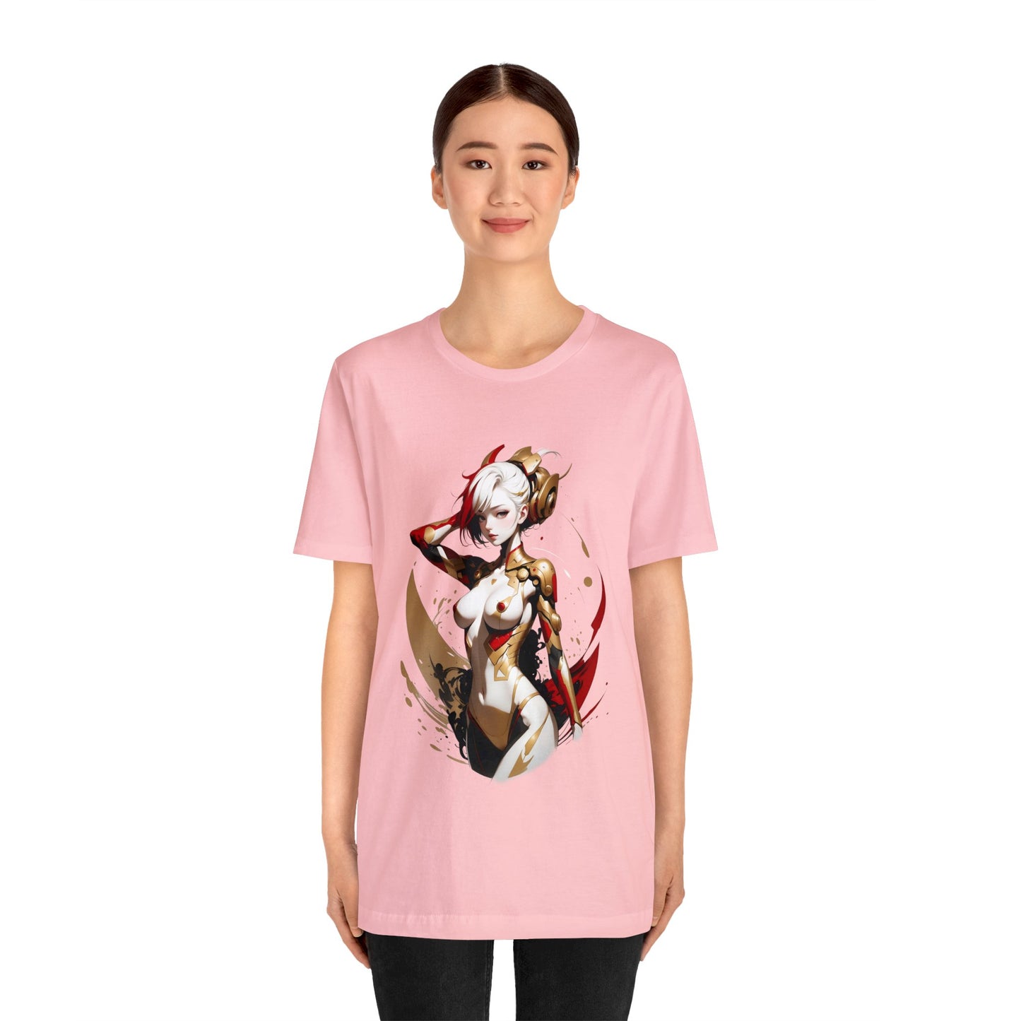 Kǎtōng Piàn - Mecha Girl Collection - Ruby - Unisex Jersey Short Sleeve Tee Printify
