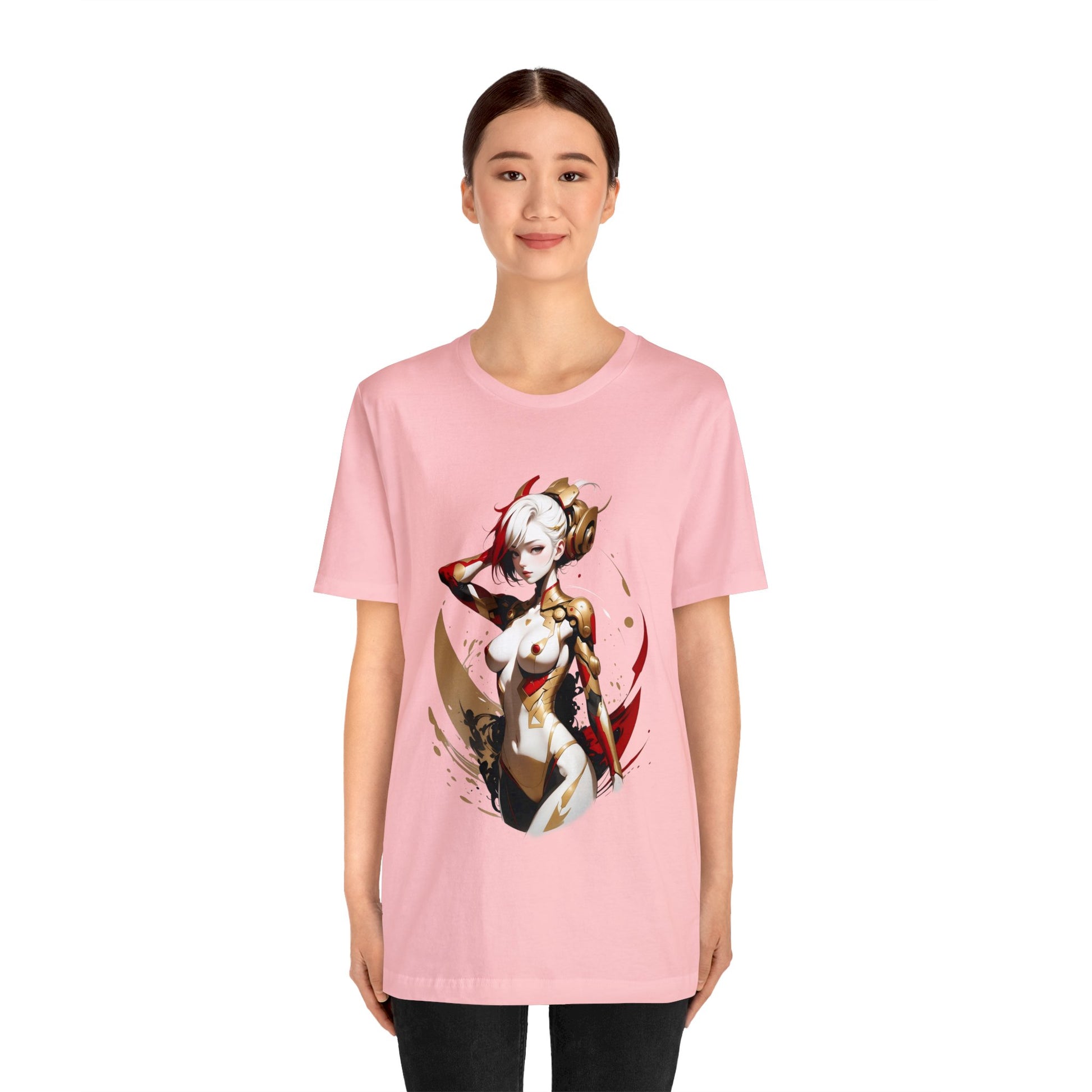 Kǎtōng Piàn - Mecha Girl Collection - Ruby - Unisex Jersey Short Sleeve Tee Printify