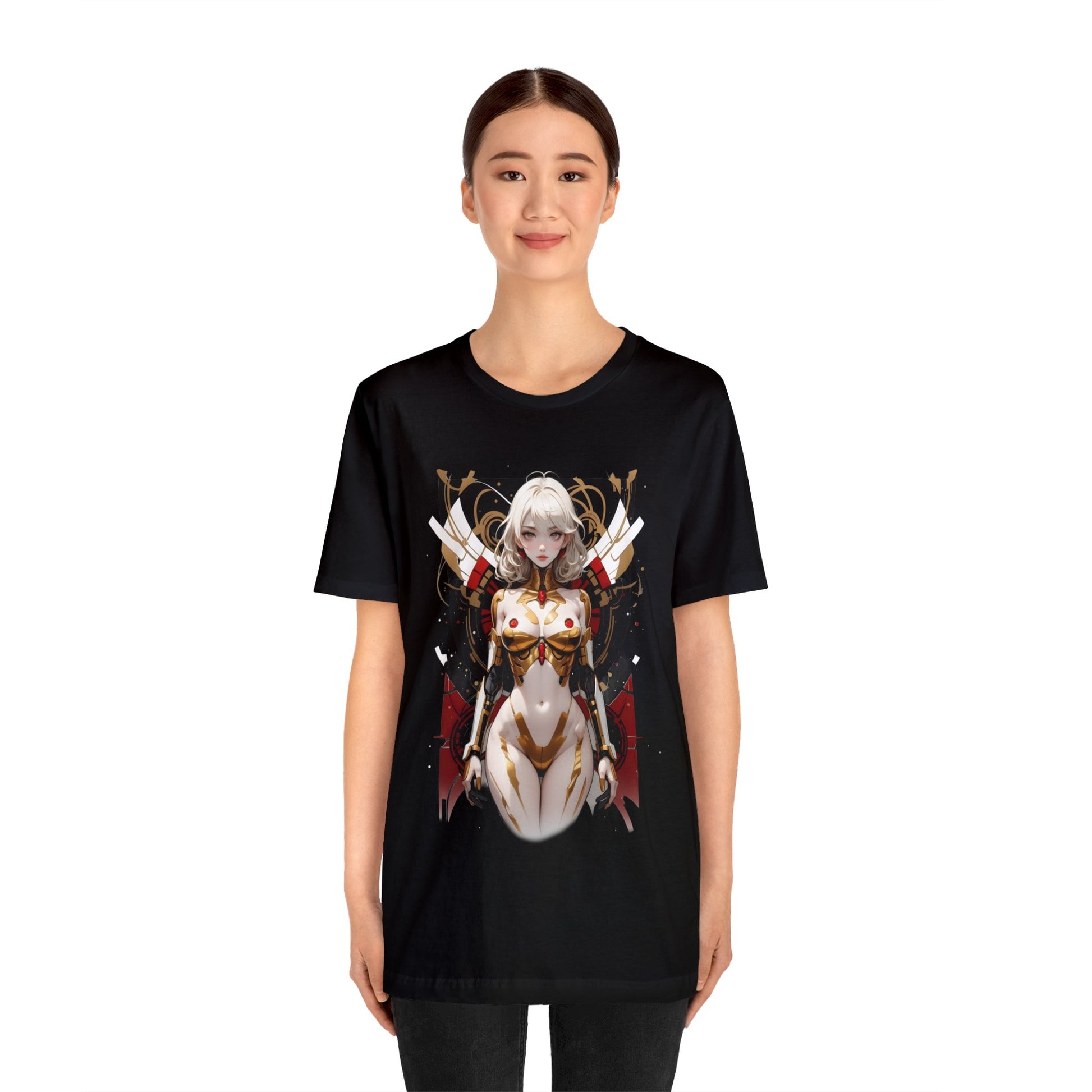 Kǎtōng Piàn - Mecha Girl Collection - Isla - Unisex Jersey Short Sleeve Tee Printify