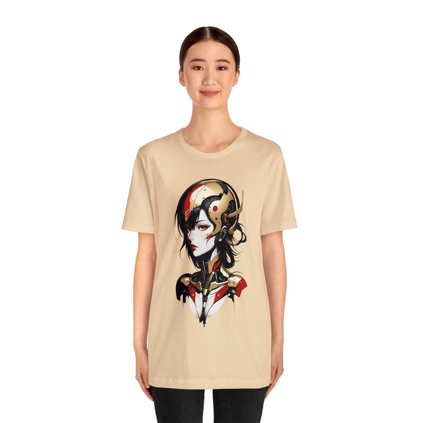 Kǎtōng Piàn - Mecha Girl Collection - Aurora - Unisex Jersey Short Sleeve Tee Printify