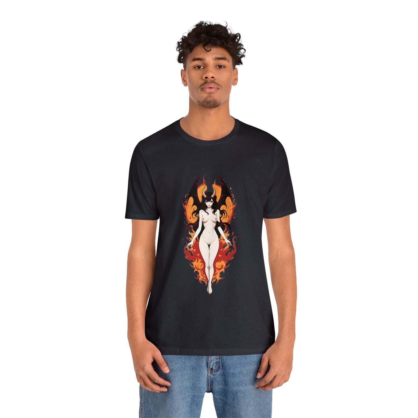 Kǎtōng Piàn - Devil Woman Collection - Akuji - Unisex Jersey Short Sleeve Tee Printify