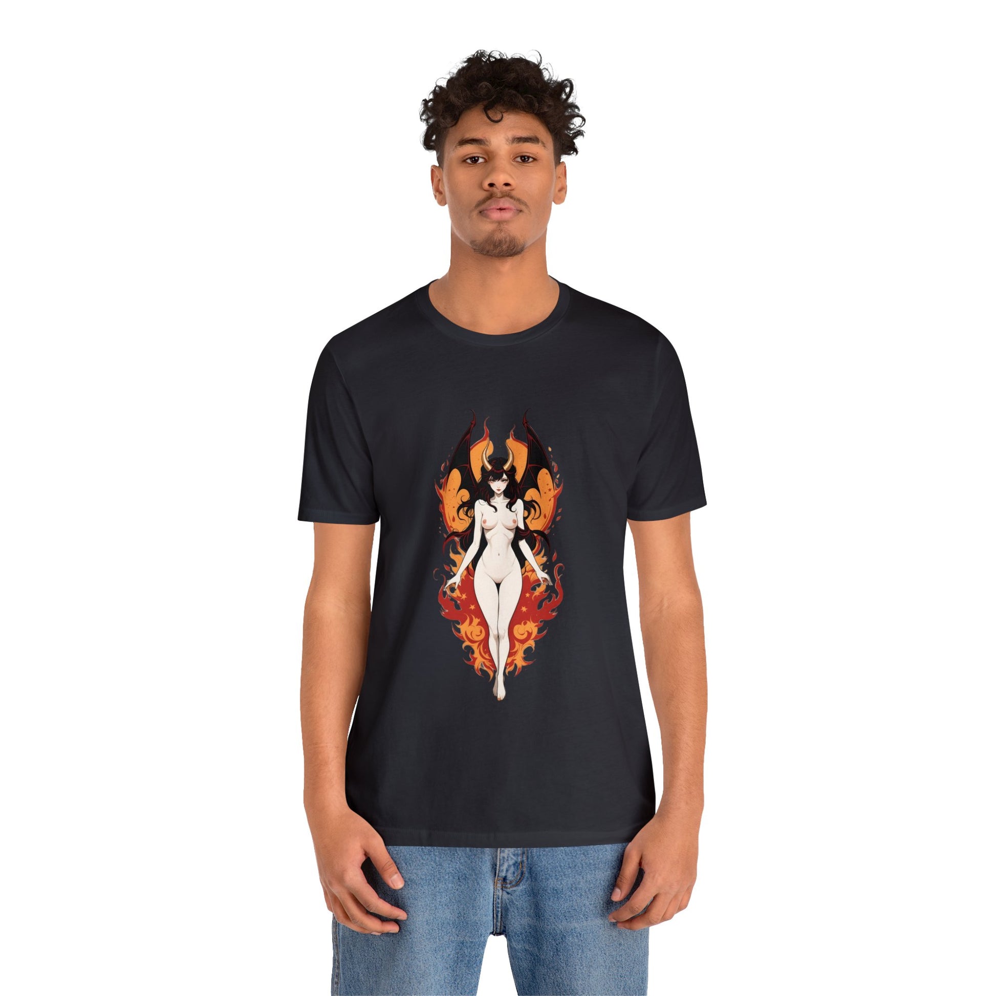 Kǎtōng Piàn - Devil Woman Collection - Akuji - Unisex Jersey Short Sleeve Tee Printify