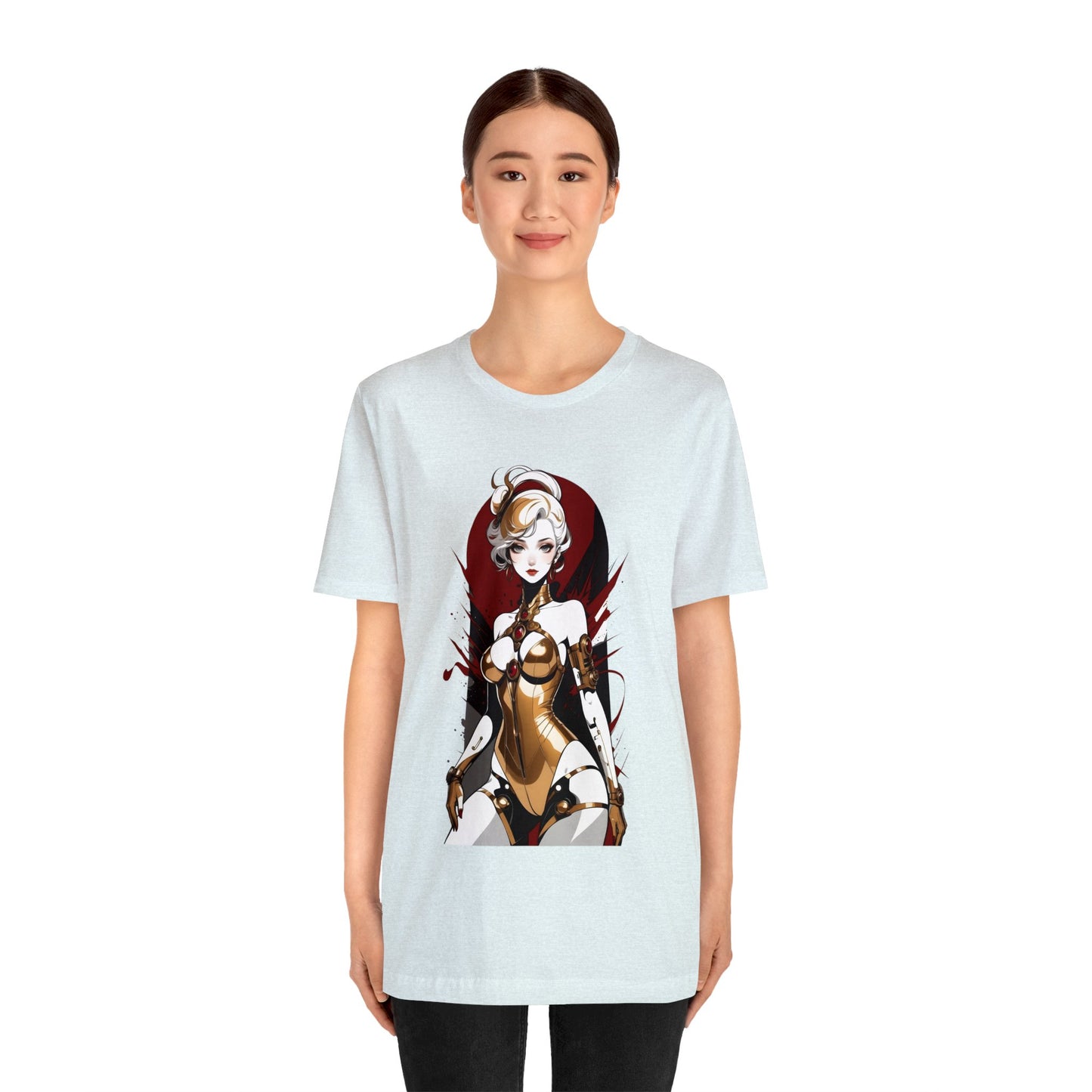 Kǎtōng Piàn - Mecha Girl Collection - Violet - Unisex Jersey Short Sleeve Tee Printify