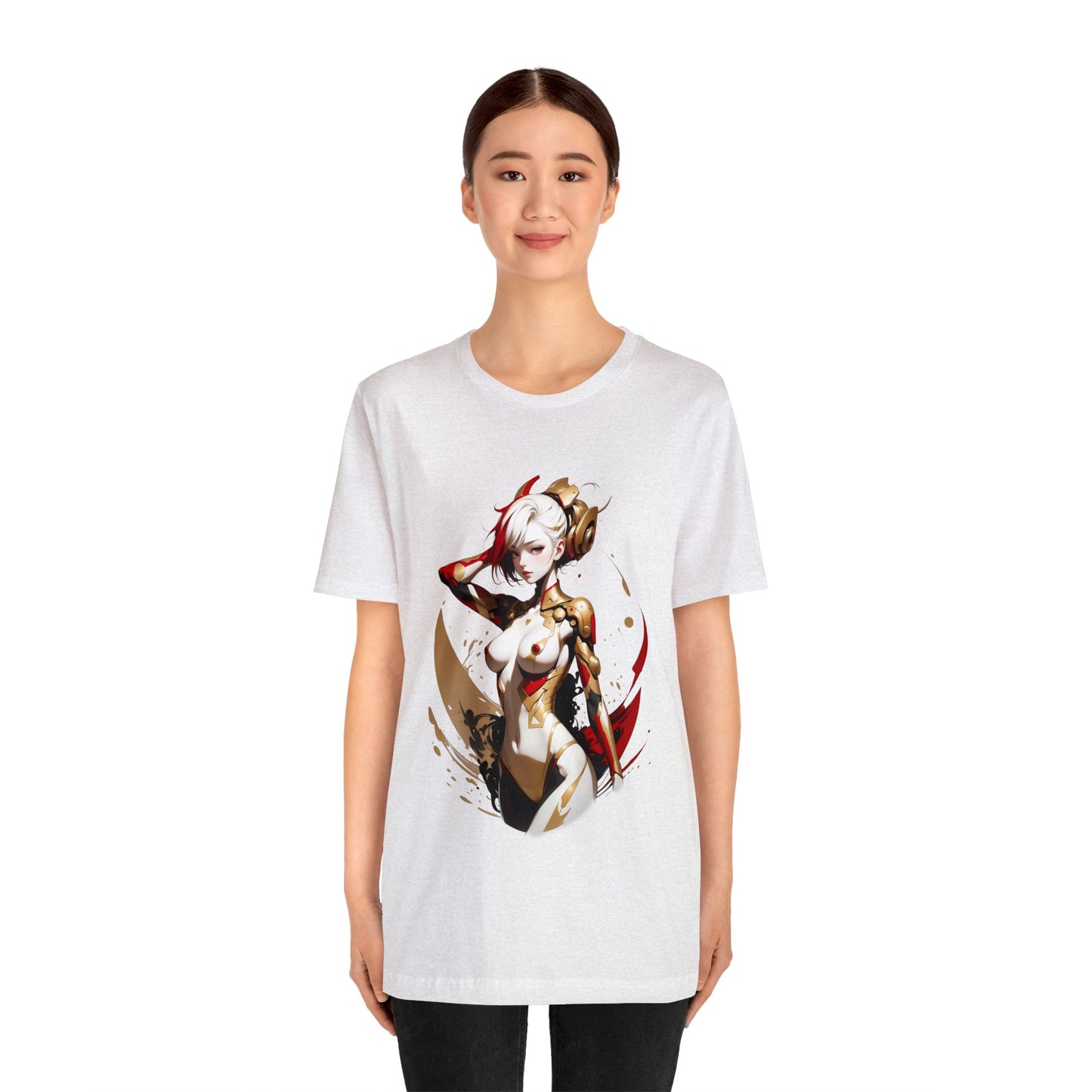Kǎtōng Piàn - Mecha Girl Collection - Ruby - Unisex Jersey Short Sleeve Tee Printify