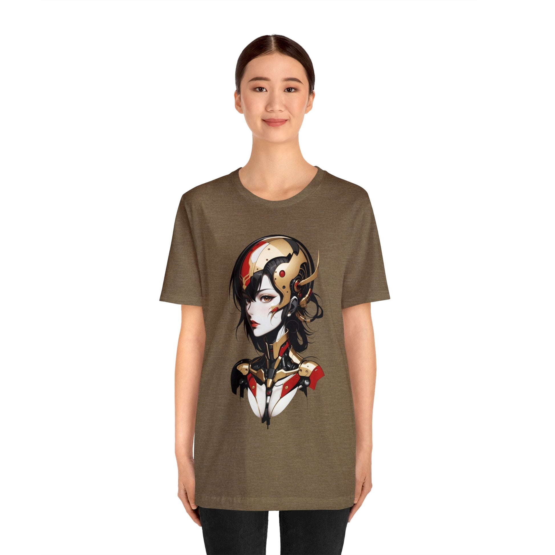 Kǎtōng Piàn - Mecha Girl Collection - Aurora - Unisex Jersey Short Sleeve Tee Printify