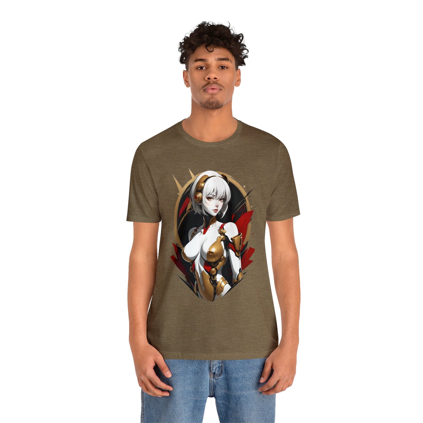 Kǎtōng Piàn - Mecha Girl Collection - Iris - Unisex Jersey Short Sleeve Tee Printify