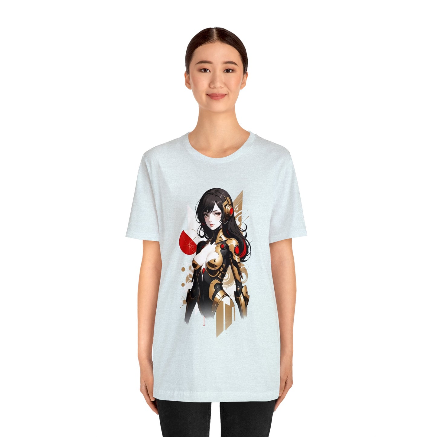 Kǎtōng Piàn - Mecha Girl Collection - Hannah - Unisex Jersey Short Sleeve Tee Printify