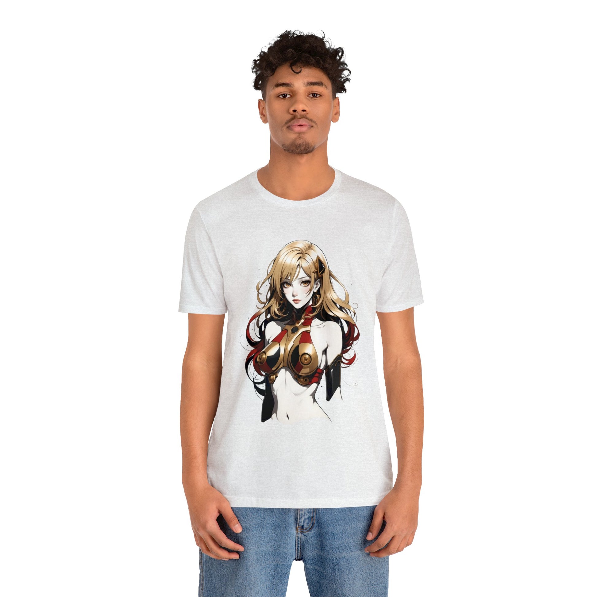 Kǎtōng Piàn - Mecha Girl Collection - Evelyn - Unisex Jersey Short Sleeve Tee Printify