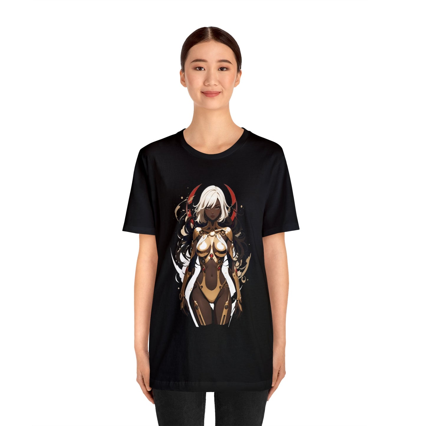 Kǎtōng Piàn - Mecha Girl Collection - Elizabeth - Unisex Jersey Short Sleeve Tee Printify