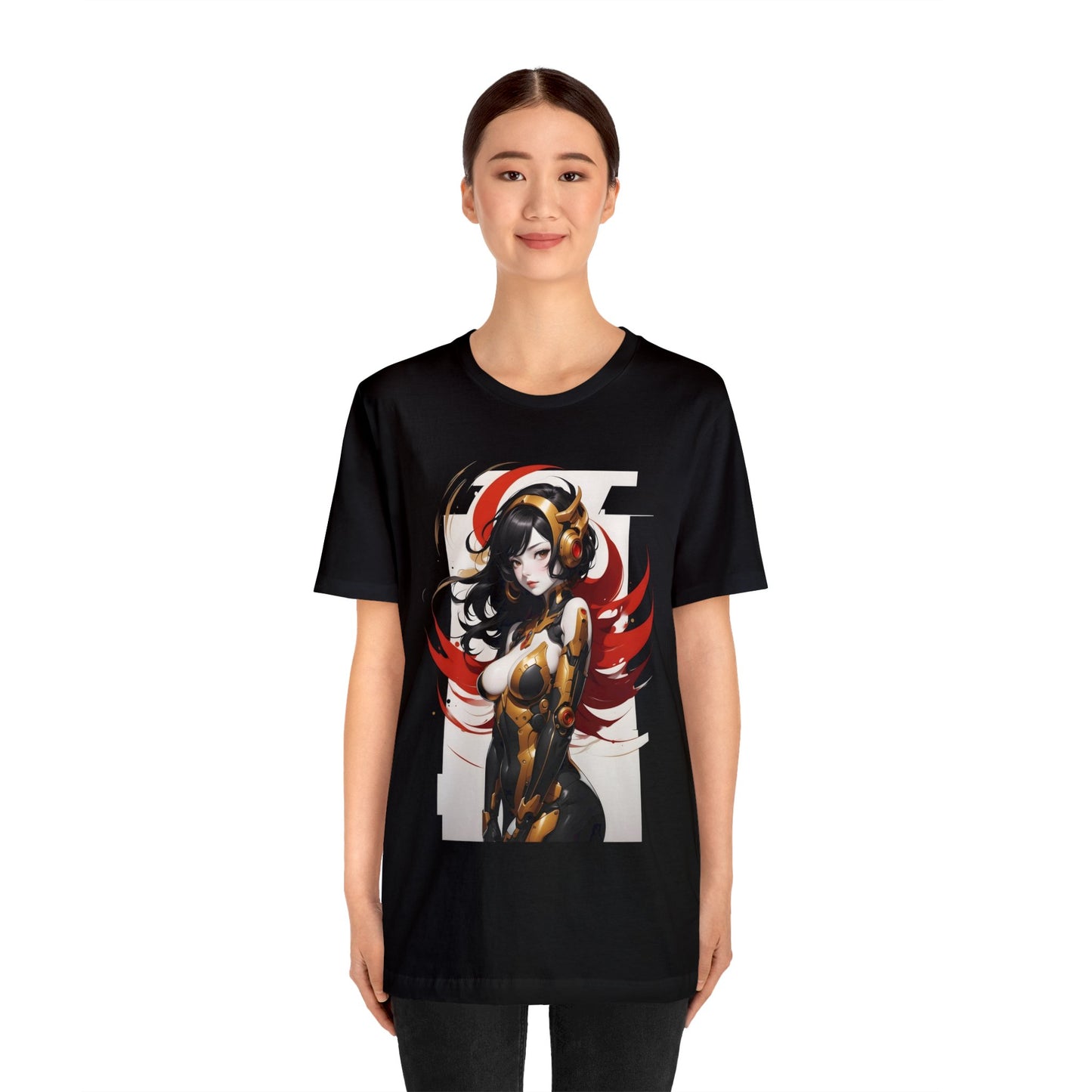 Kǎtōng Piàn - Mecha Girl Collection - Valentina - Unisex Jersey Short Sleeve Tee Printify